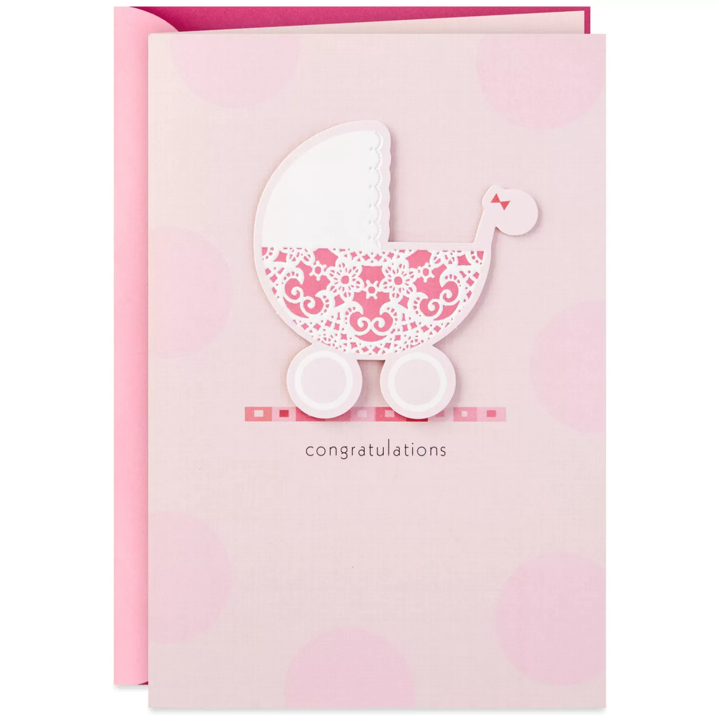 Baby>Hallmark Wonderful World Of Love New Baby Girl Card