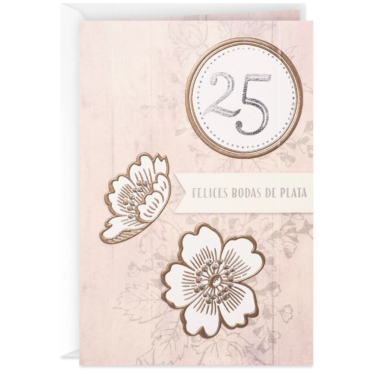 Anniversary>Hallmark Wonderful Years Of Love Spanish-Language 25Th Anniversary Card