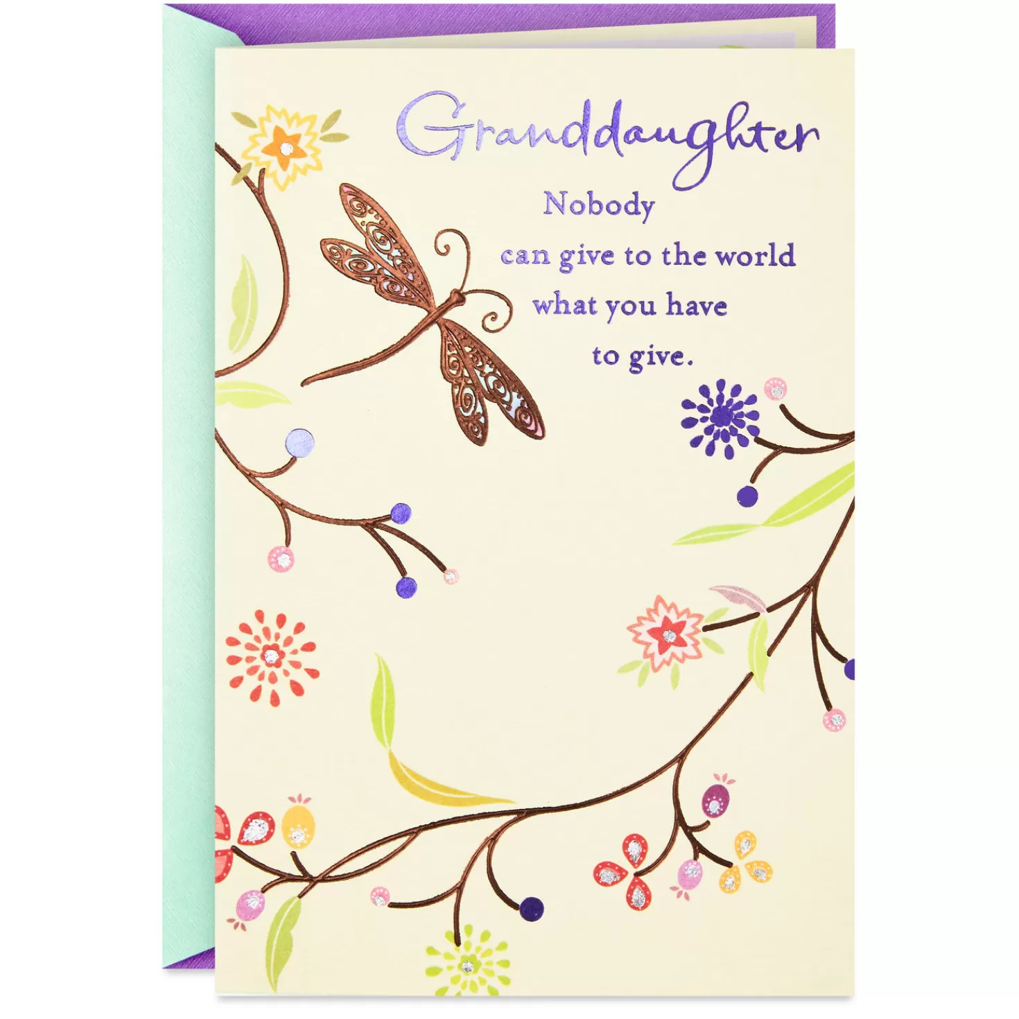 Birthday>Hallmark Wonderfully, Uniquely You Birthday Card For Granddaughter