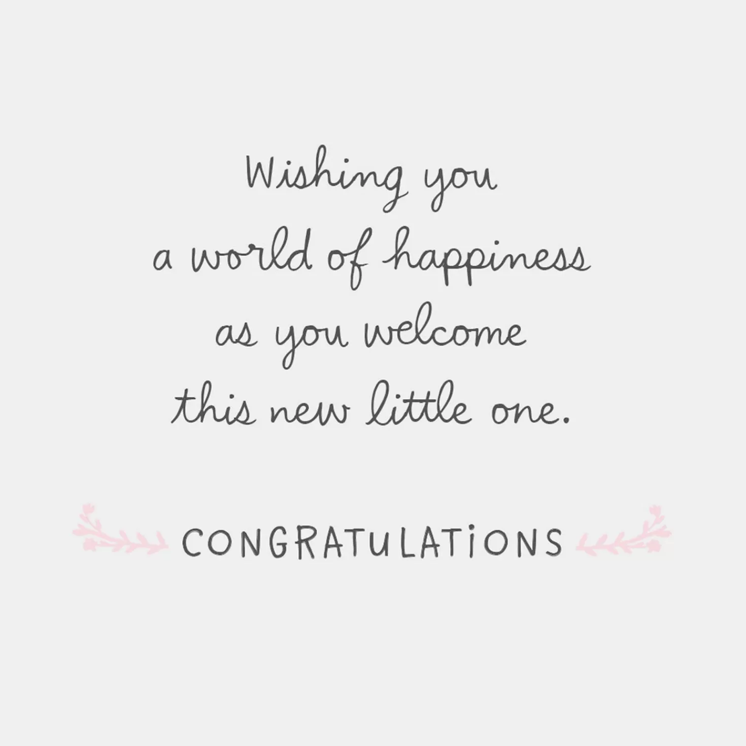 Baby>Hallmark World Of Happiness Great-Granddaughter New Baby Card
