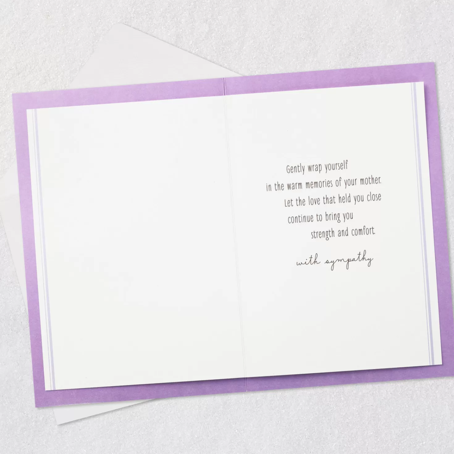 Clearance Wrap Yourself In Memories Of Her Sympathy Card For Loss Of Mother Sympathy