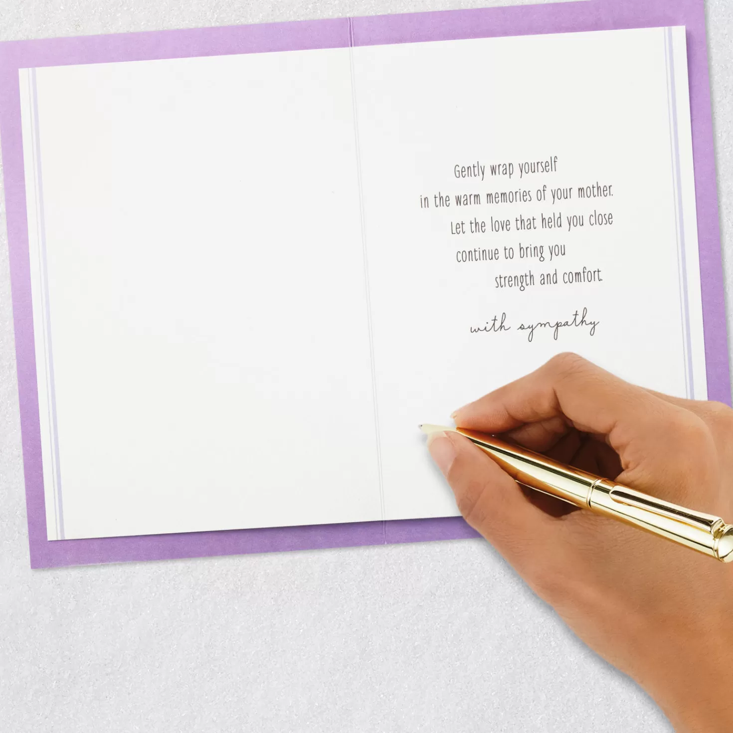 Clearance Wrap Yourself In Memories Of Her Sympathy Card For Loss Of Mother Sympathy