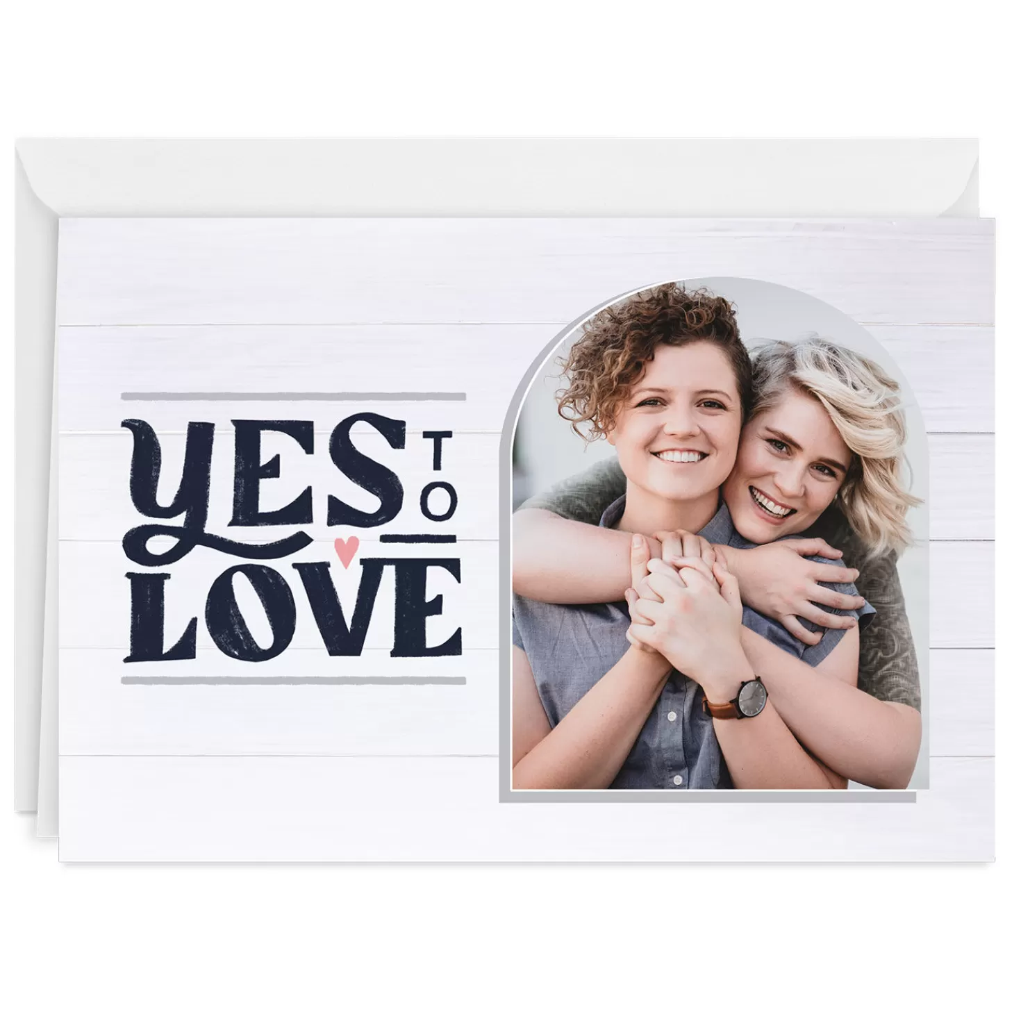 Store Yes To Love Folded Love Photo Card Wedding