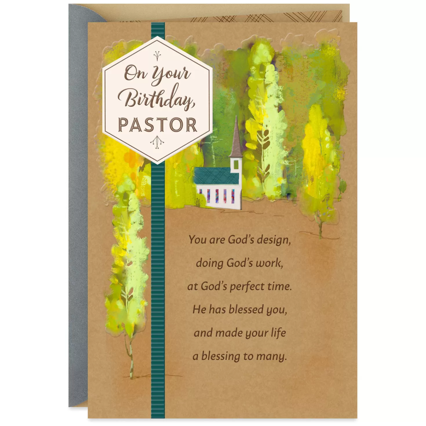 Birthday>Hallmark You Are God's Design Religious Birthday Card For Pastor