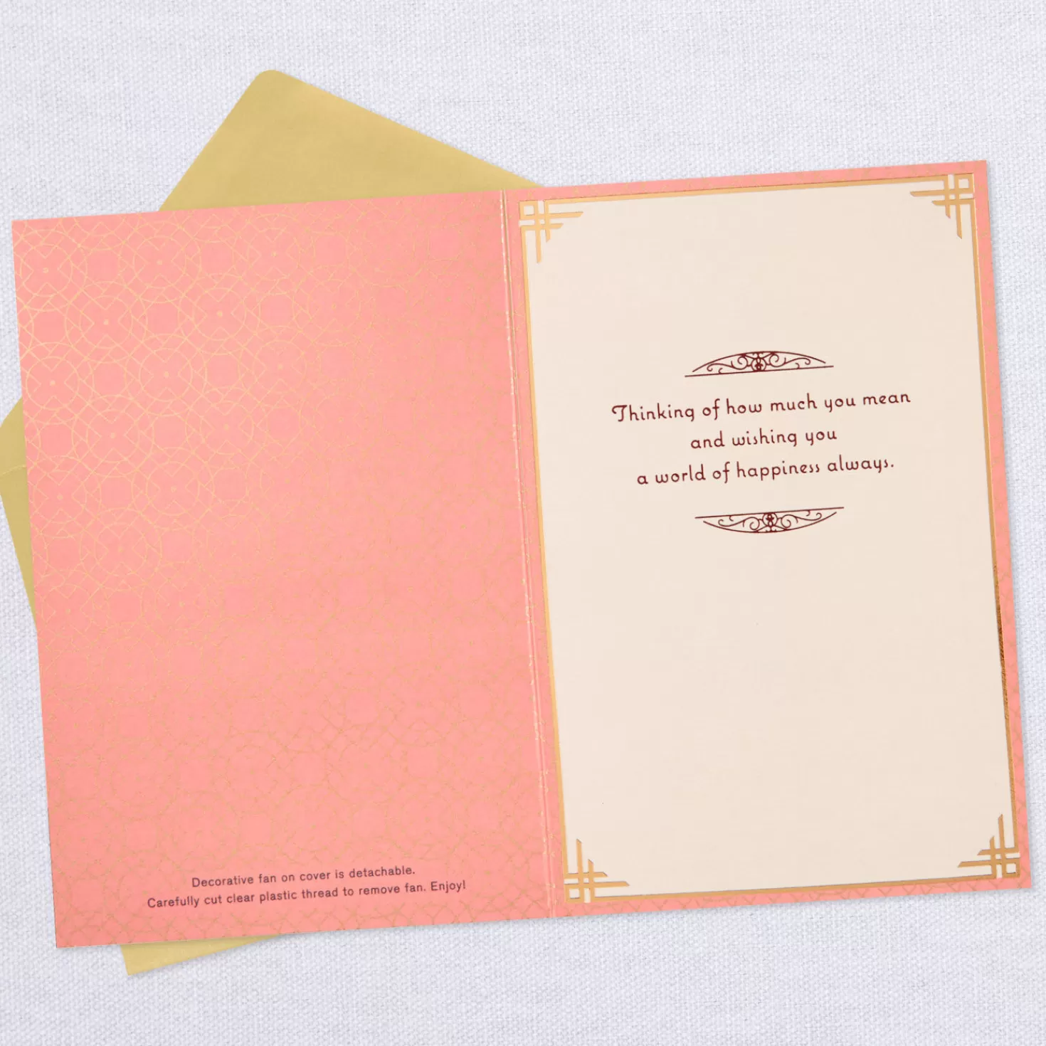Birthday>Hallmark You Brighten Our Days Thinking Of You Card With Fan
