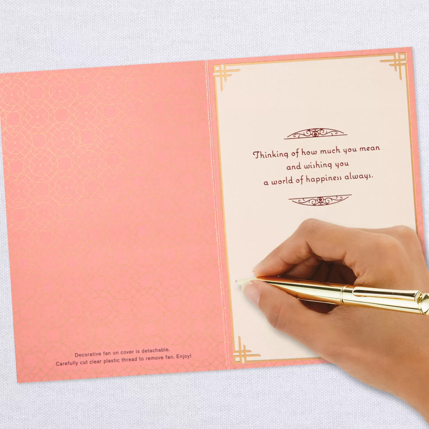 Birthday>Hallmark You Brighten Our Days Thinking Of You Card With Fan