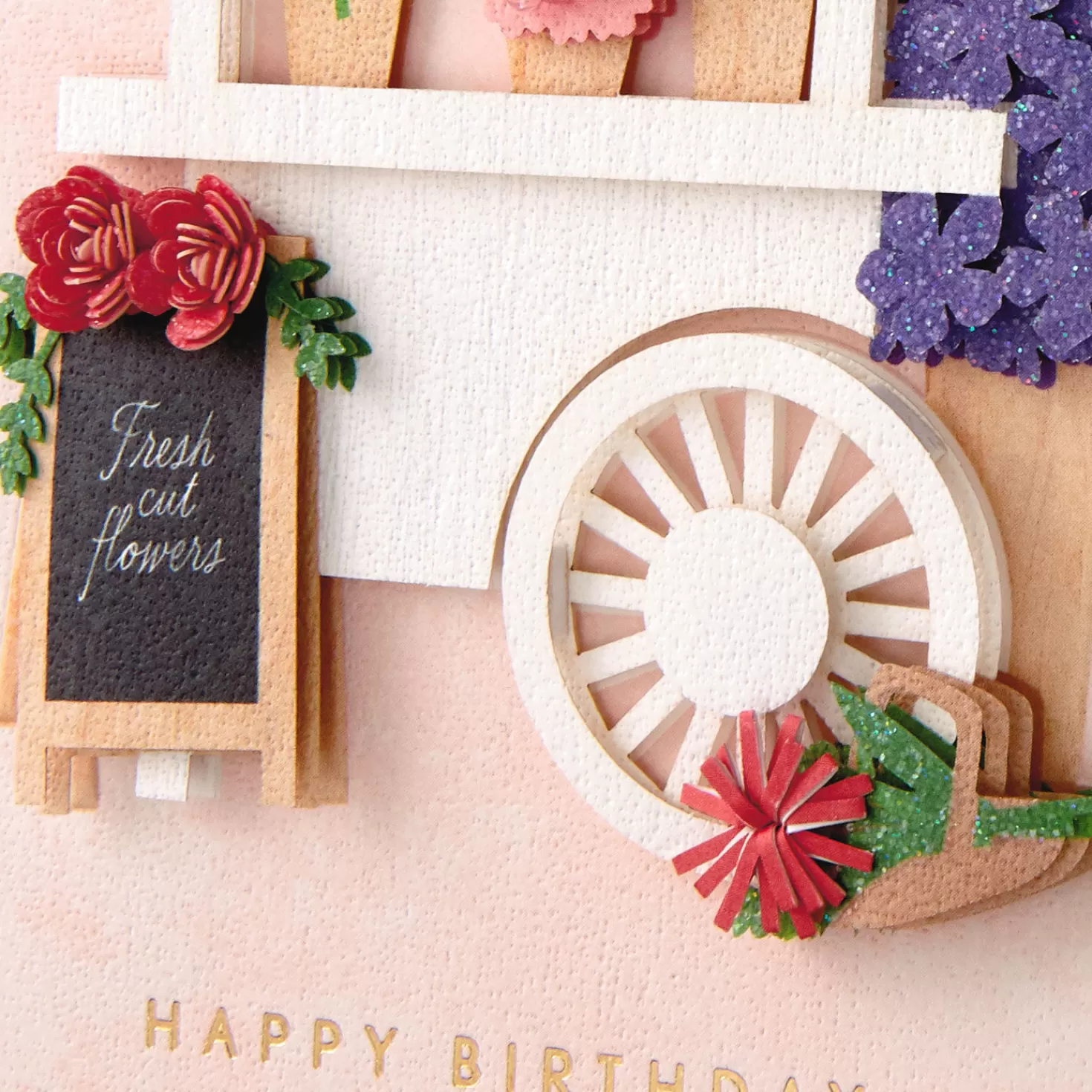 Birthday>Hallmark You Brighten So Many Days Flower Cart Birthday Card For Her