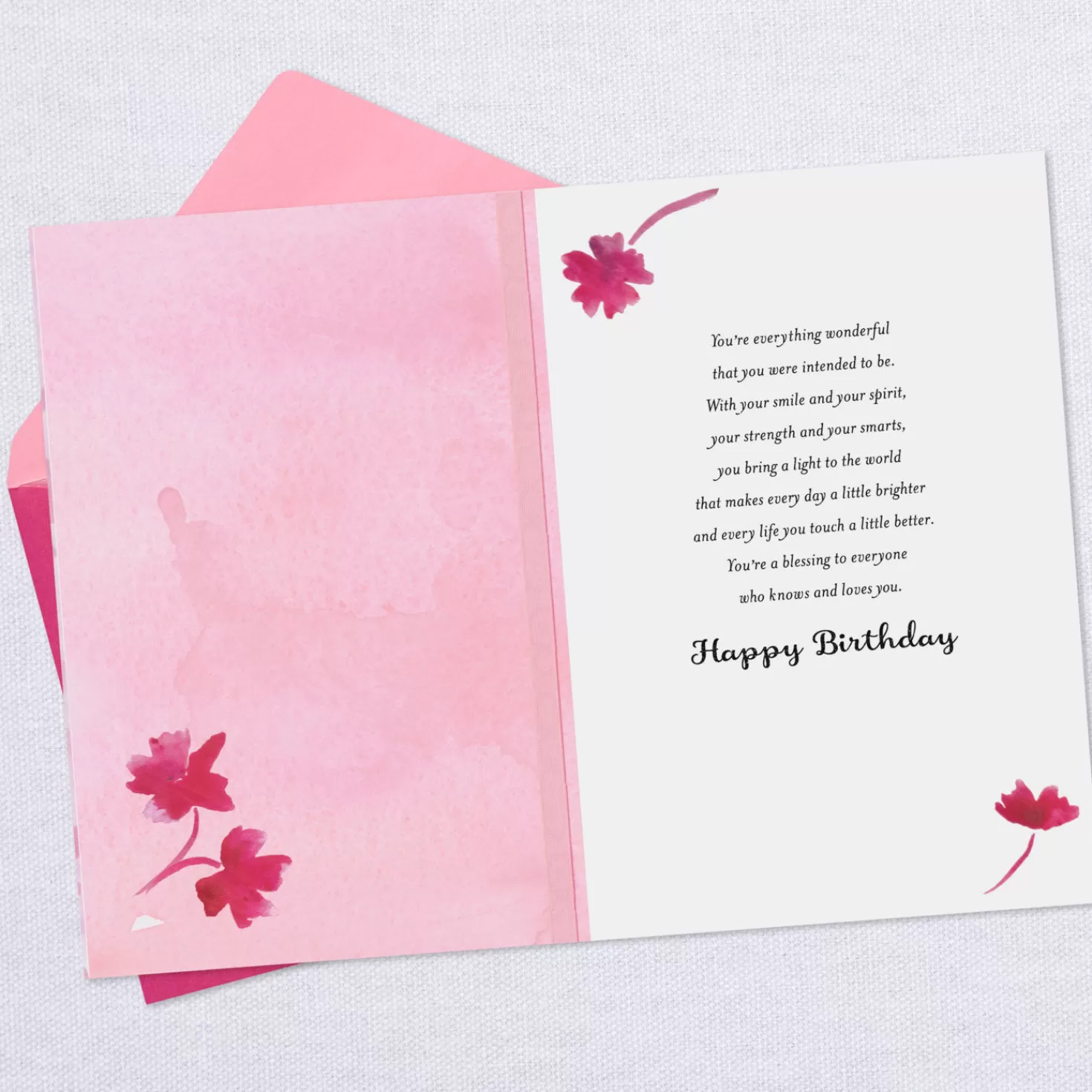 Birthday>Hallmark You Bring A Light To The World Birthday Card