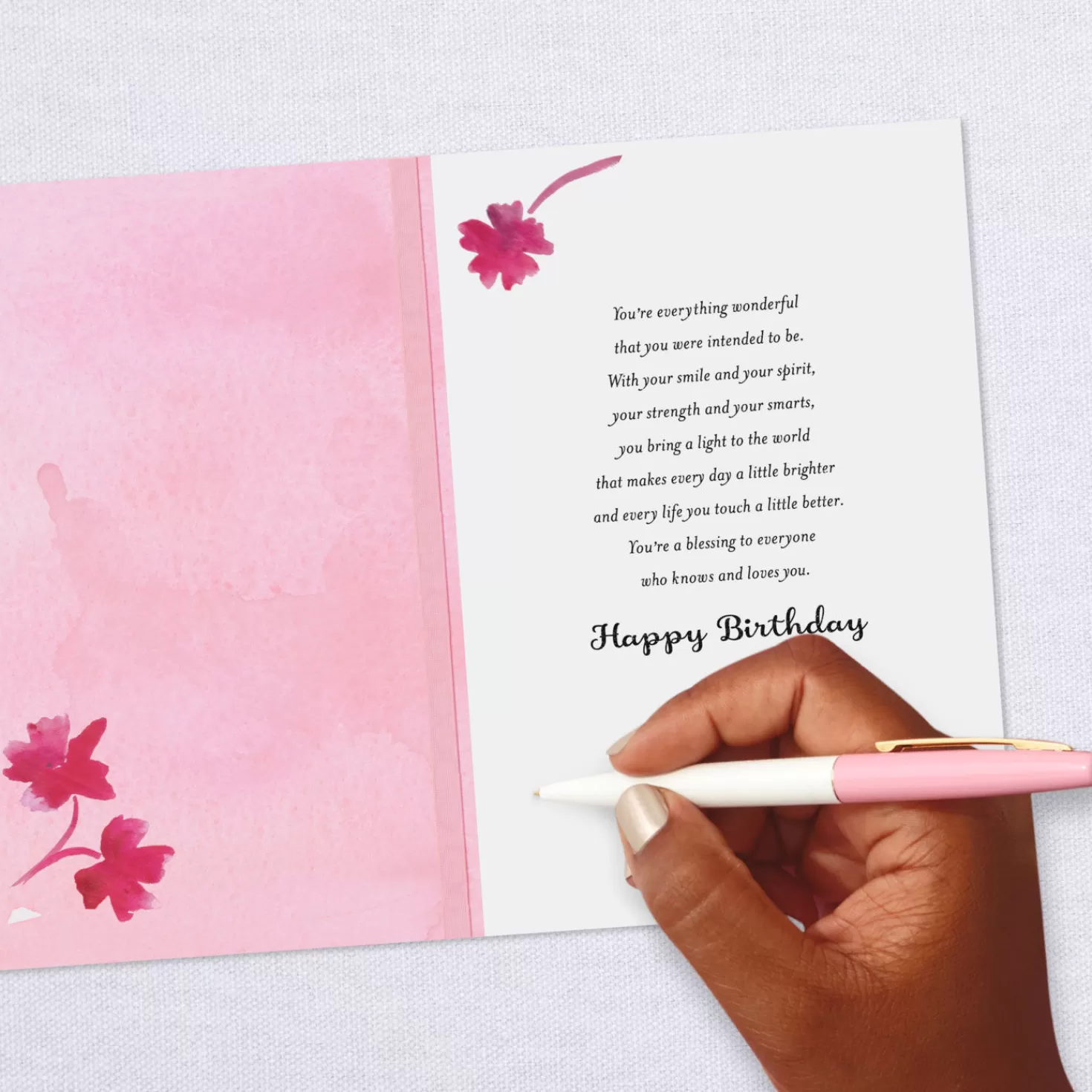 Birthday>Hallmark You Bring A Light To The World Birthday Card
