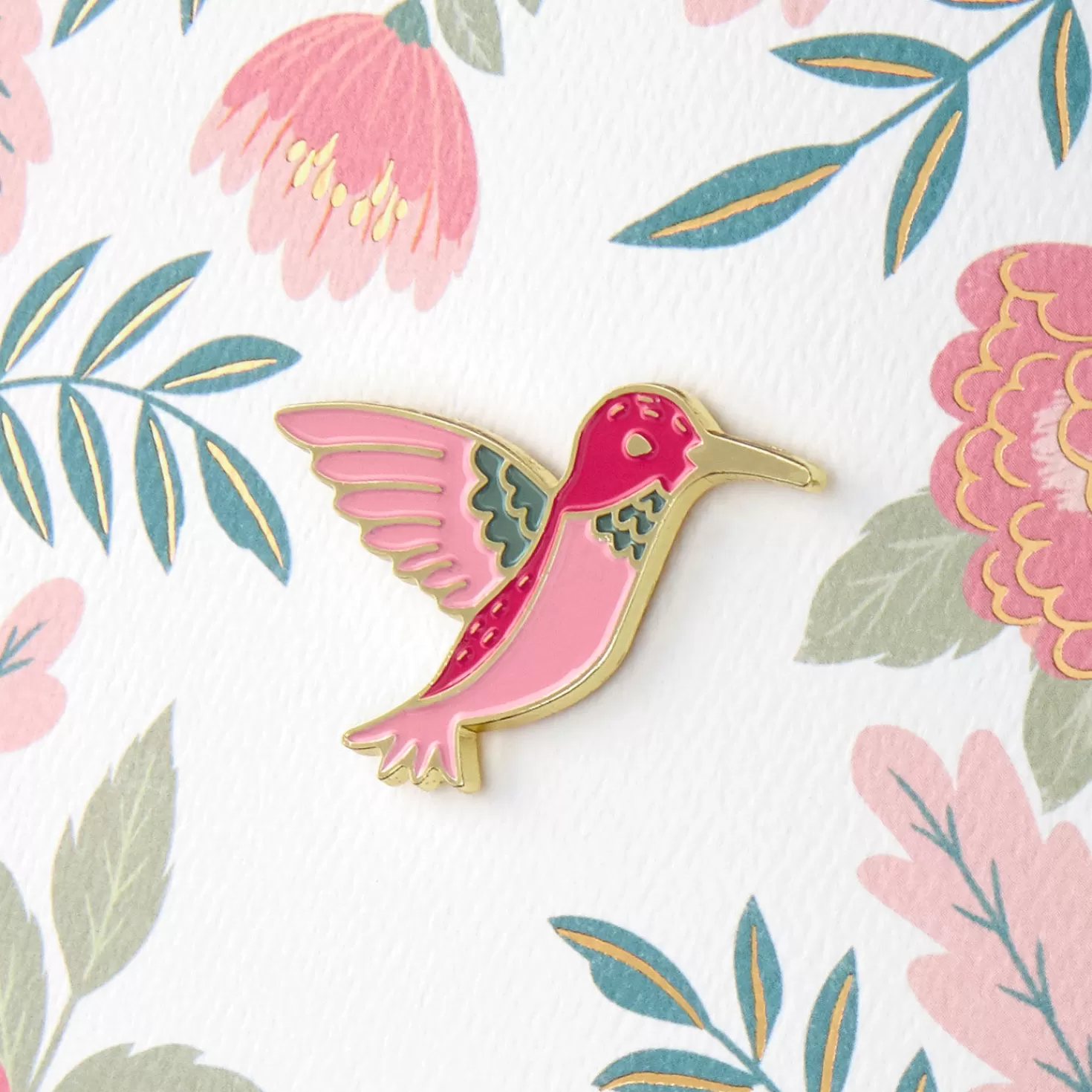 Birthday>Hallmark You Bring Happiness Birthday Card For Her With Enamel Hummingbird Pin