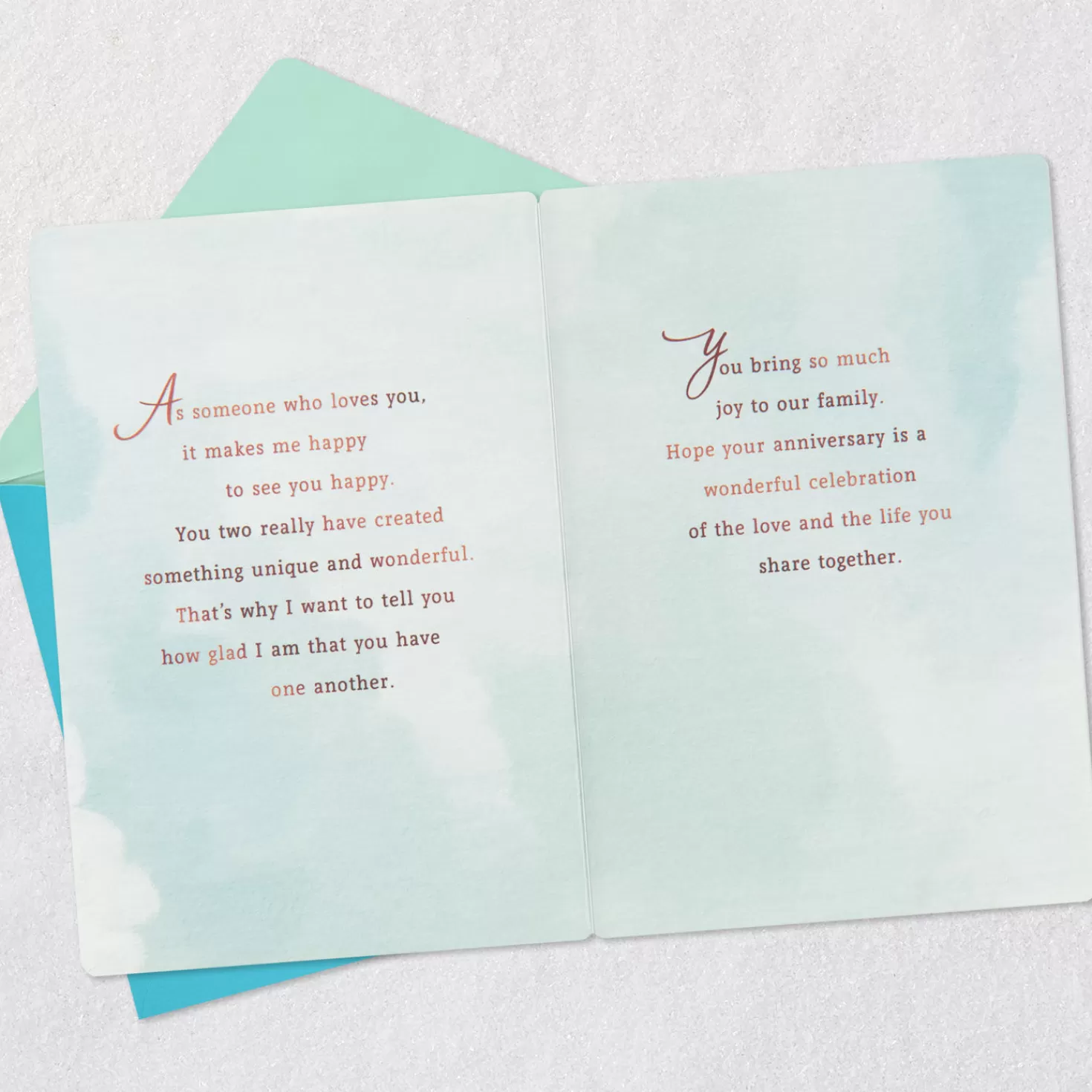 Anniversary>Hallmark You Bring Joy To Our Family Anniversary Card For Sister And Spouse