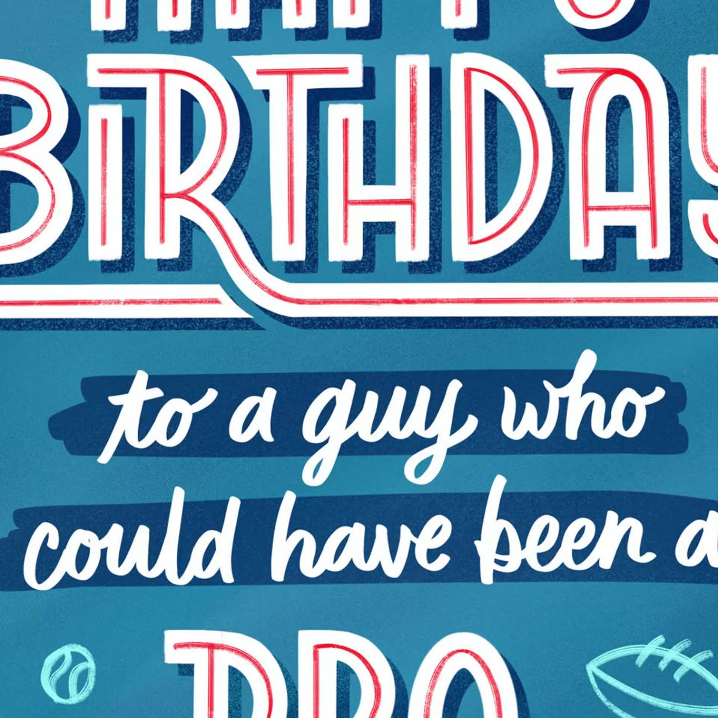 Birthday>Hallmark You Could Have Been A Pro Athlete Funny Birthday Card For Him