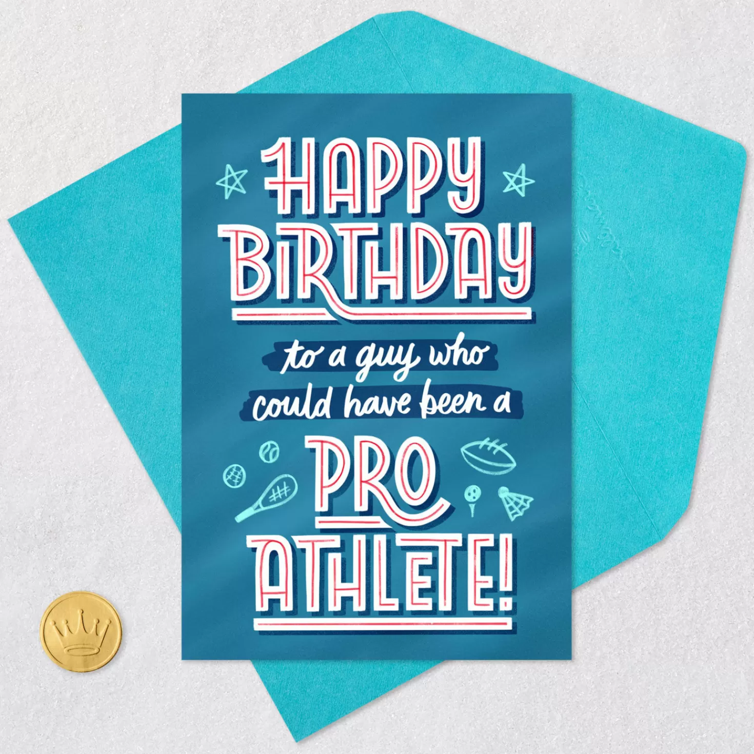 Birthday>Hallmark You Could Have Been A Pro Athlete Funny Birthday Card For Him