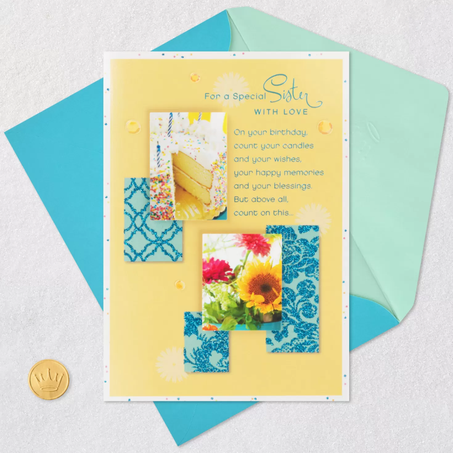 Birthday>Hallmark You Deserve A Beautiful Day Birthday Card For Sister