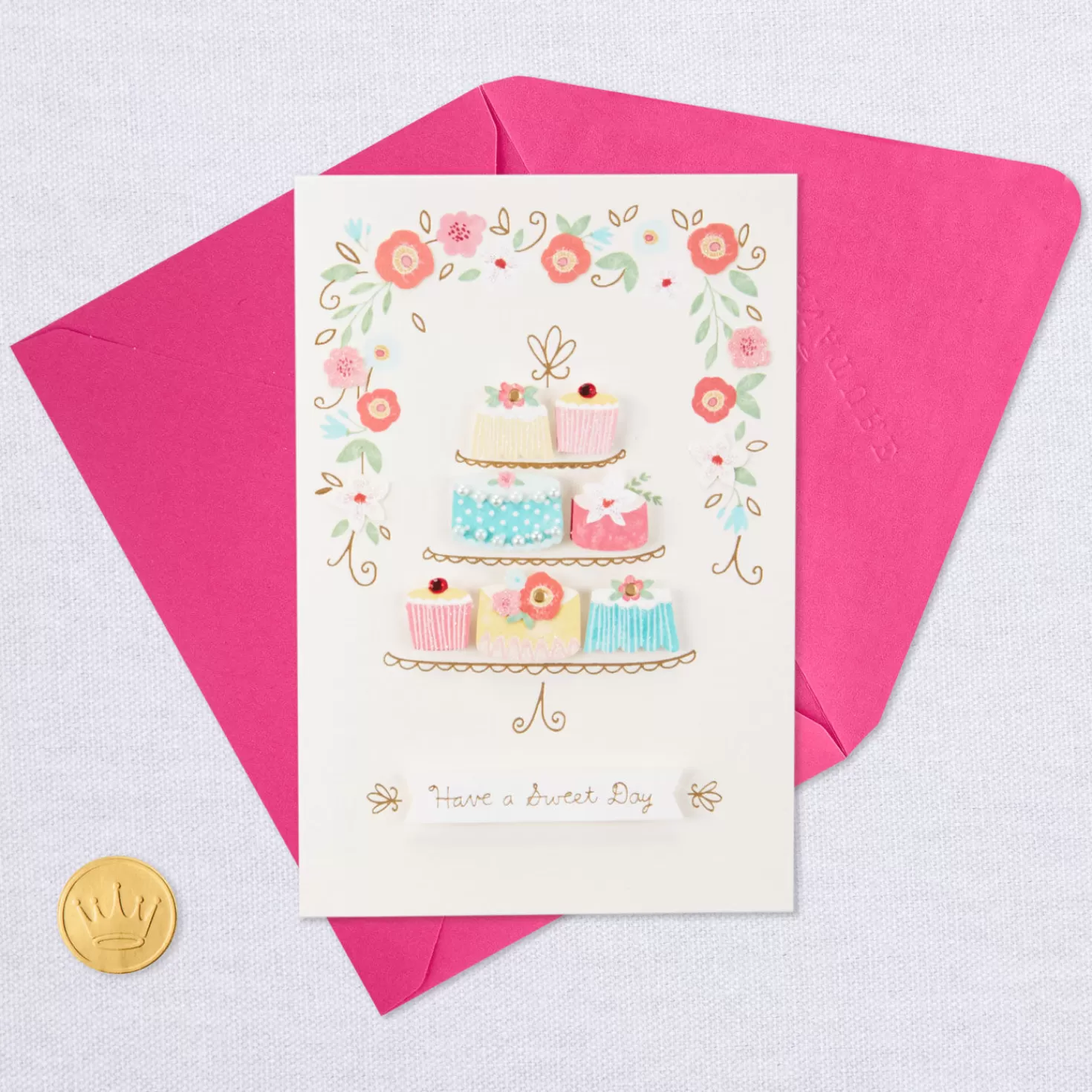 Birthday>Hallmark You Deserve A Sweet Day Birthday Card For Her