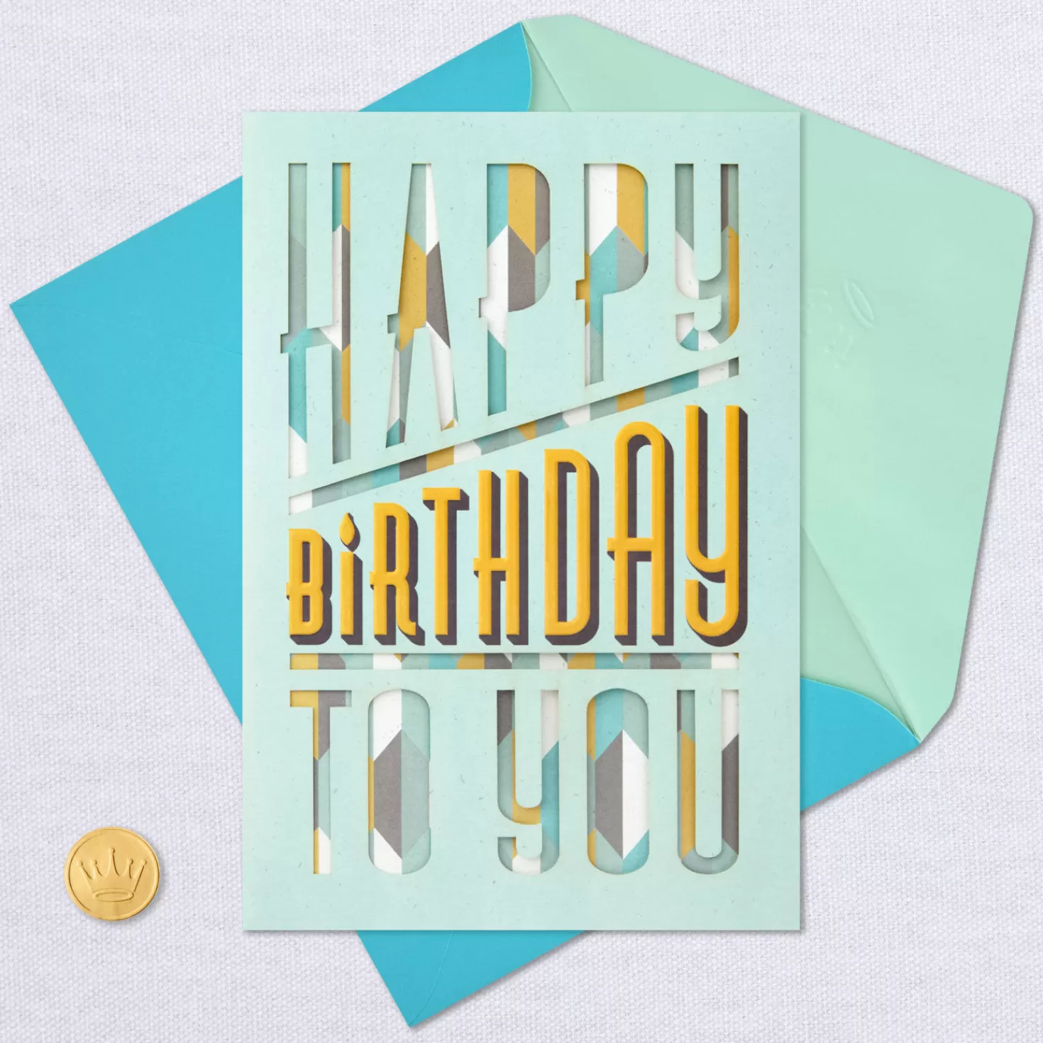 Birthday>Hallmark You Deserve All The Happiness Birthday Card For Him