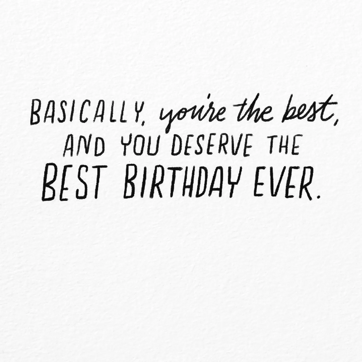 Birthday>Hallmark You Deserve The Best Birthday Card