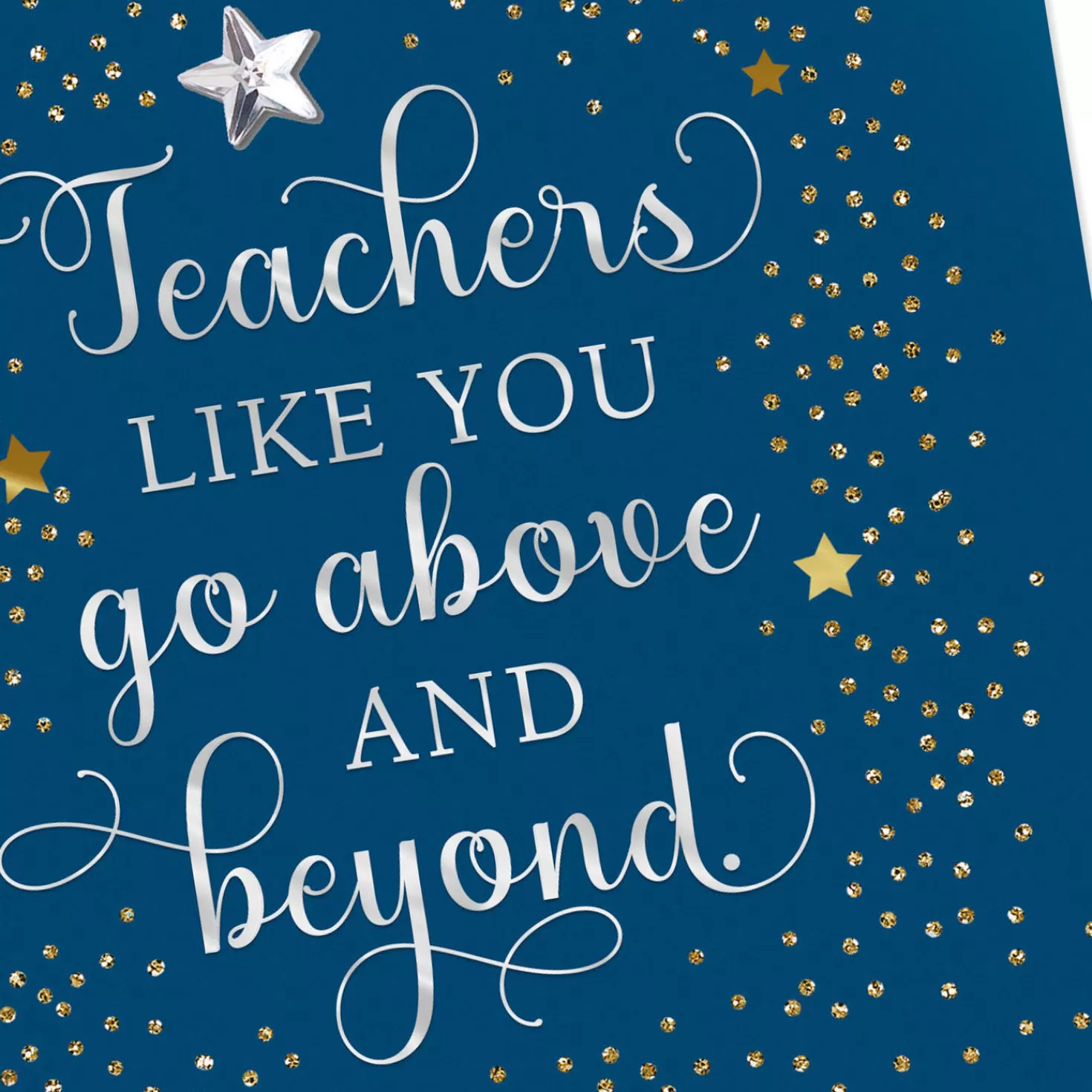 Best Sale You Go Above And Beyond Thank-You Card For Teacher Teacher Appreciation
