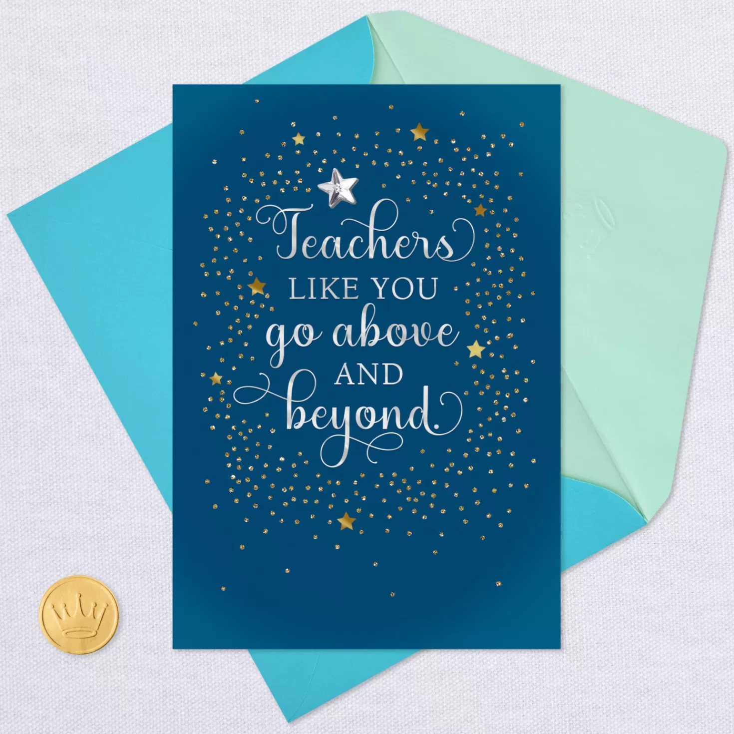 Best Sale You Go Above And Beyond Thank-You Card For Teacher Teacher Appreciation
