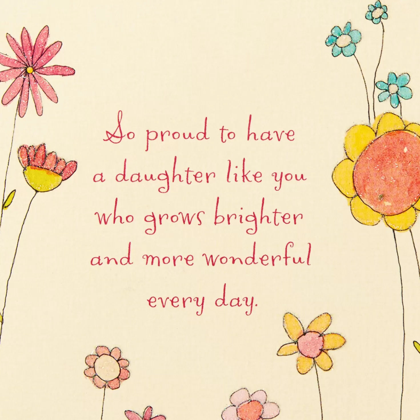 Birthday>Hallmark You Grow Brighter Every Day Birthday Card For Daughter