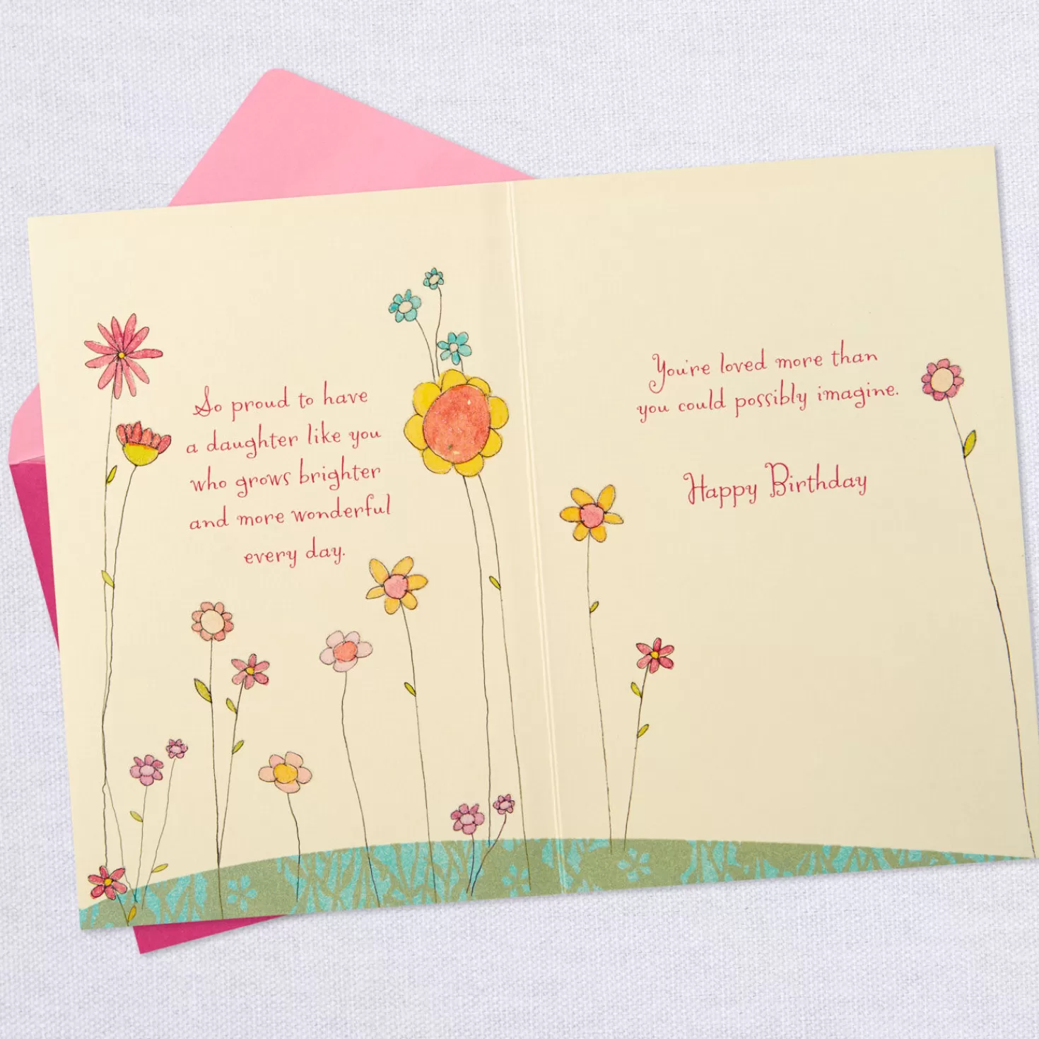 Birthday>Hallmark You Grow Brighter Every Day Birthday Card For Daughter