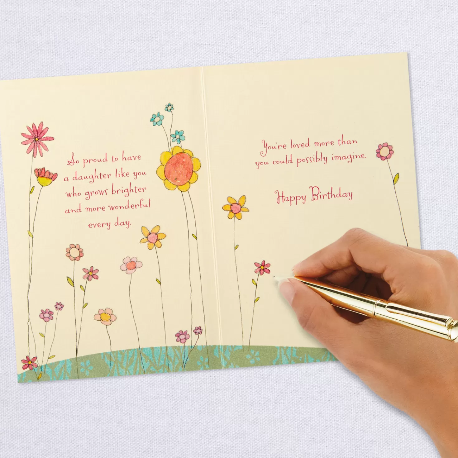 Birthday>Hallmark You Grow Brighter Every Day Birthday Card For Daughter