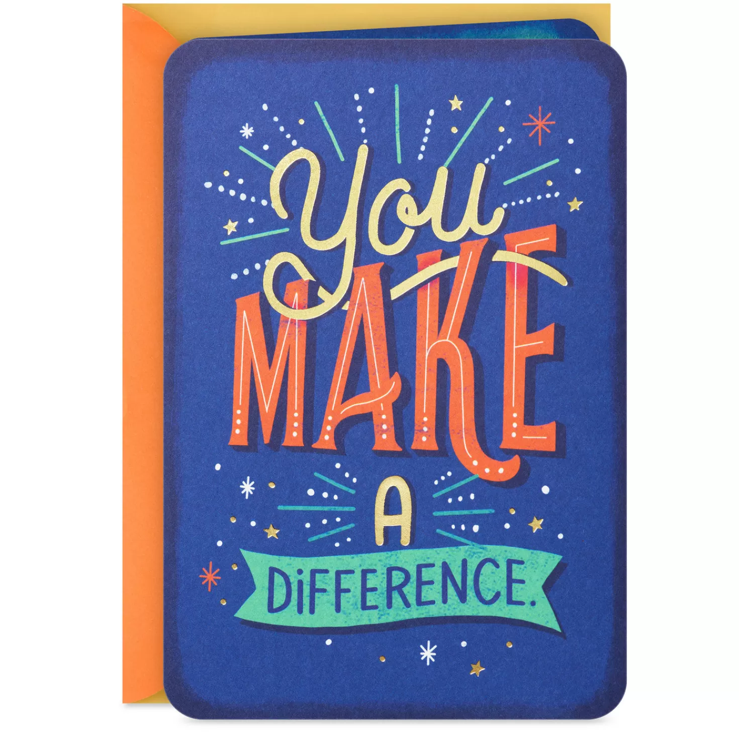 Sale You Make A Difference Thank You Card For Teacher Teacher Appreciation