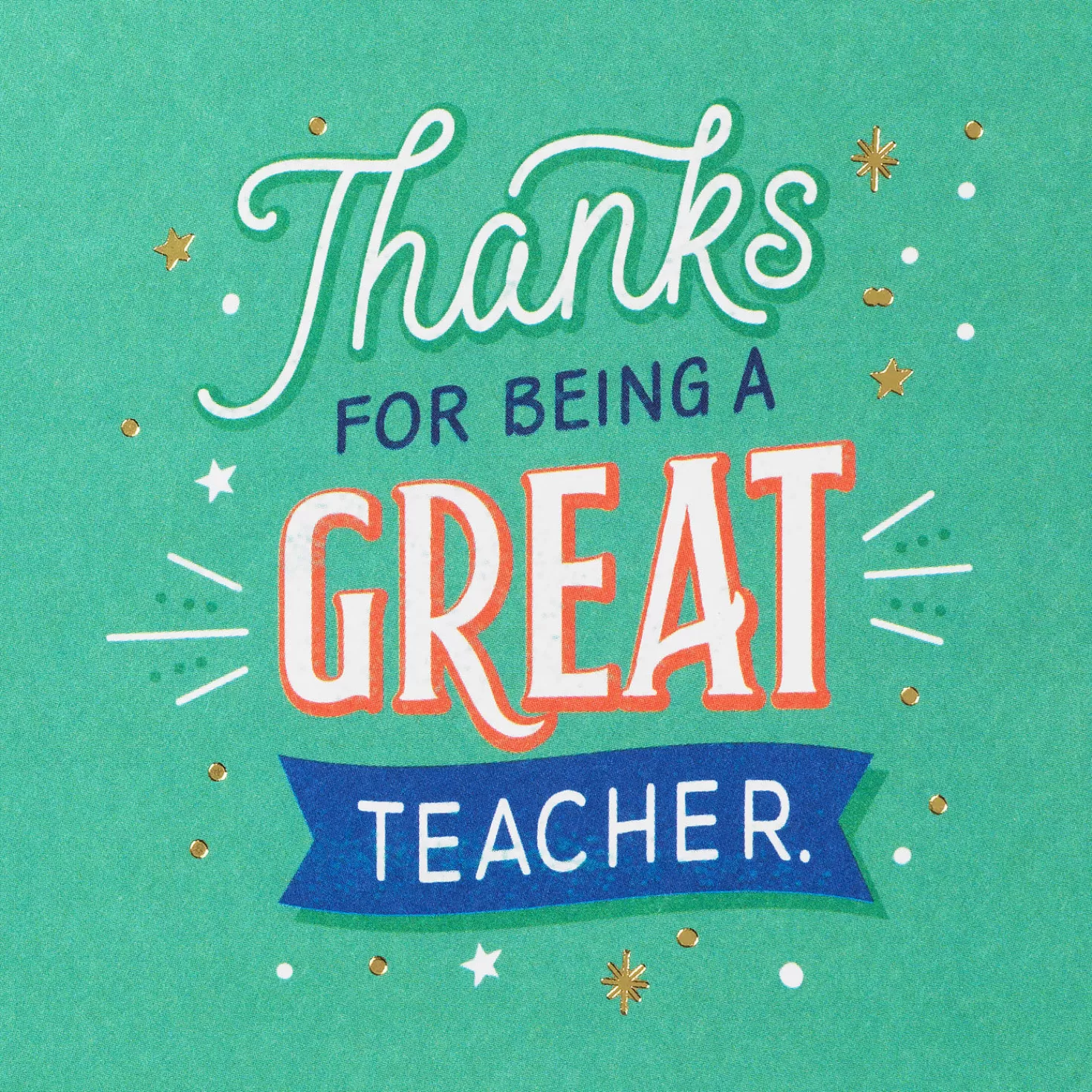 Sale You Make A Difference Thank You Card For Teacher Teacher Appreciation
