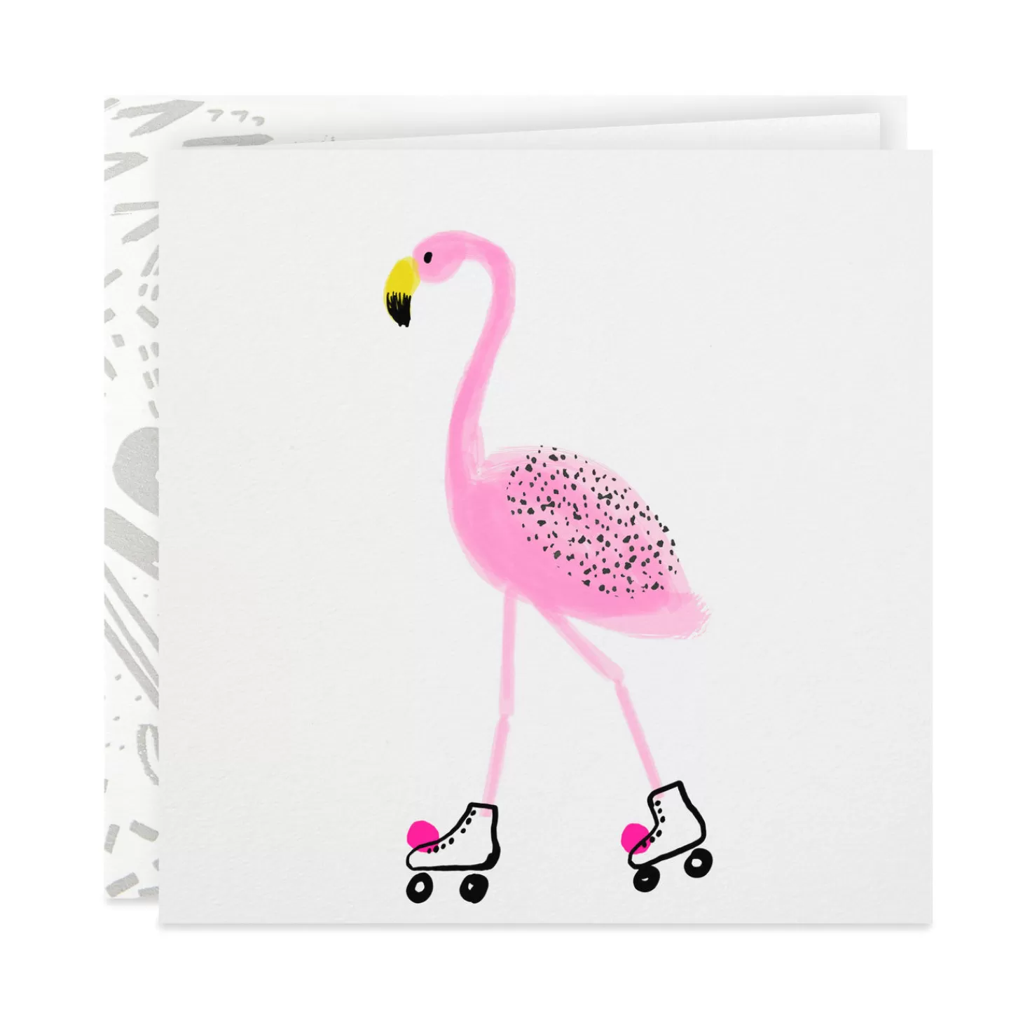 Discount You Make Fun Funner Skating Flamingo Card Encouragement