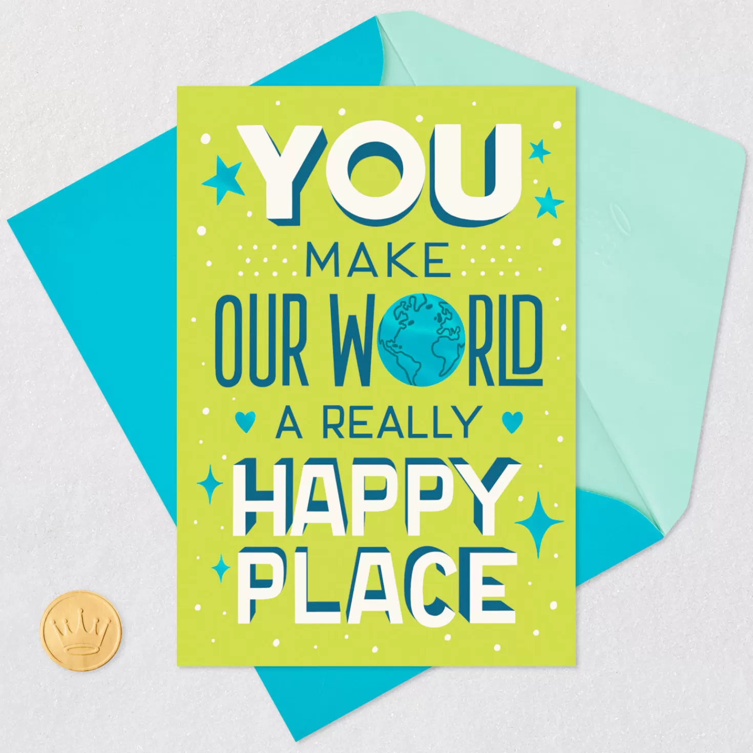 Birthday>Hallmark You Make Our World A Happy Place Video Greeting Birthday Card