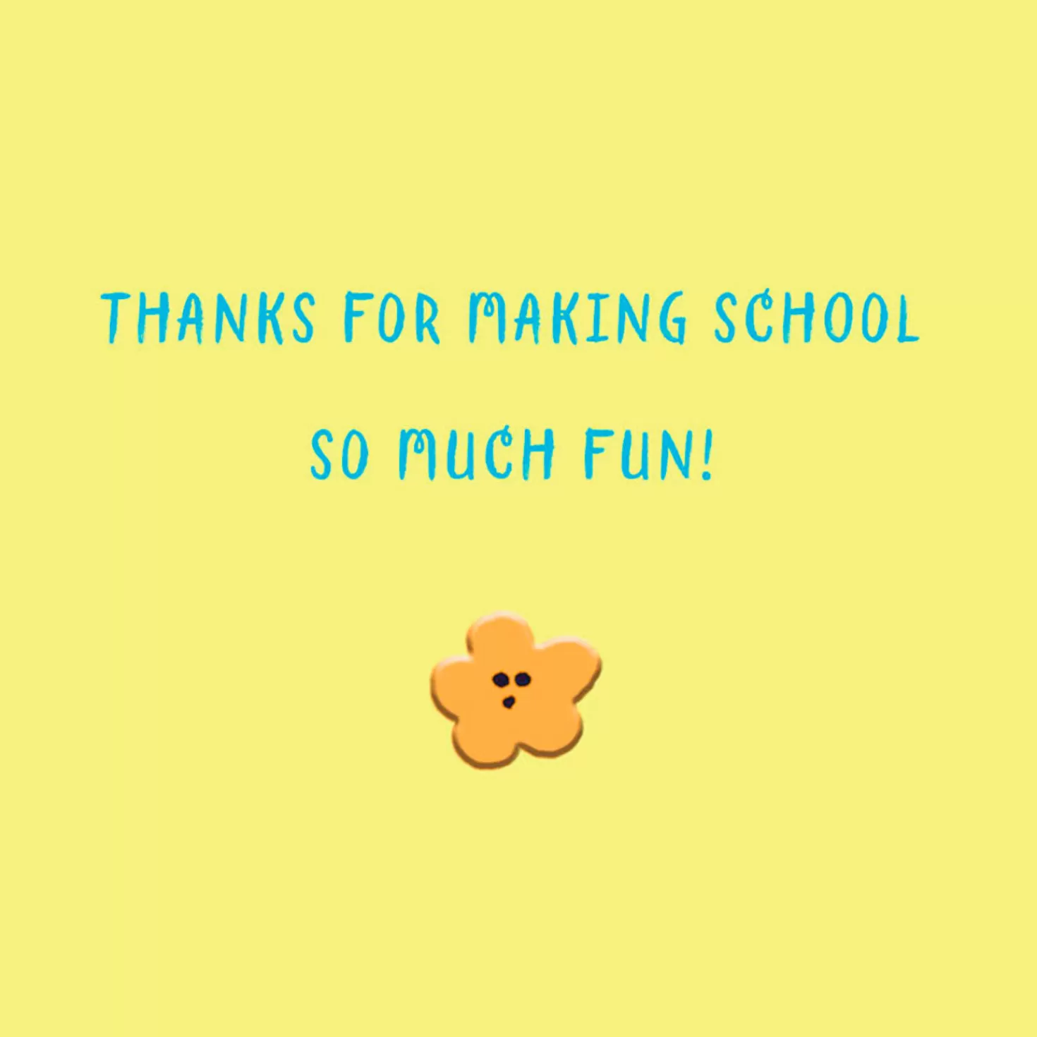 Best Sale You Make School So Much Fun Thank-You Card For Teacher Teacher Appreciation