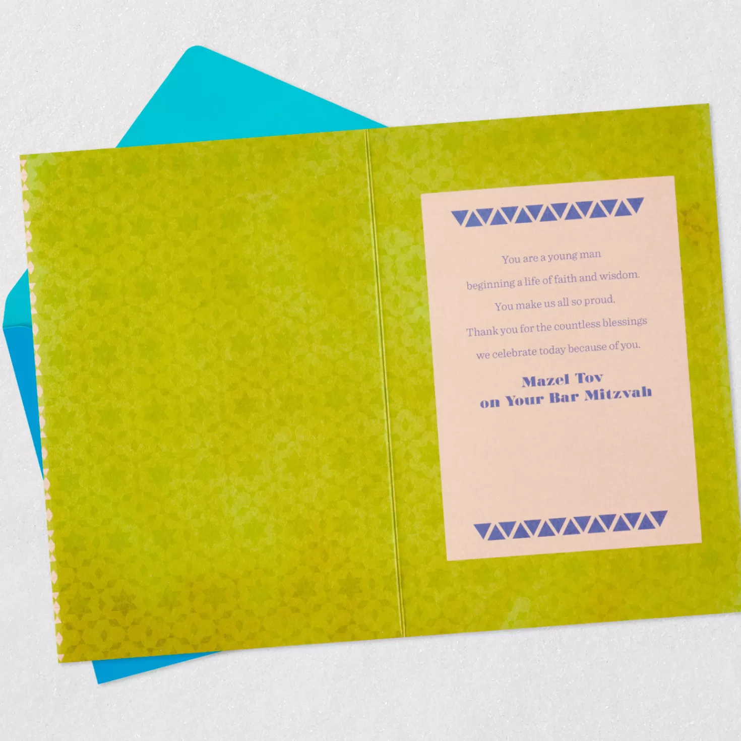 Online You Make Us All So Proud Bar Mitzvah Card For Grandson Bar Mitzvah