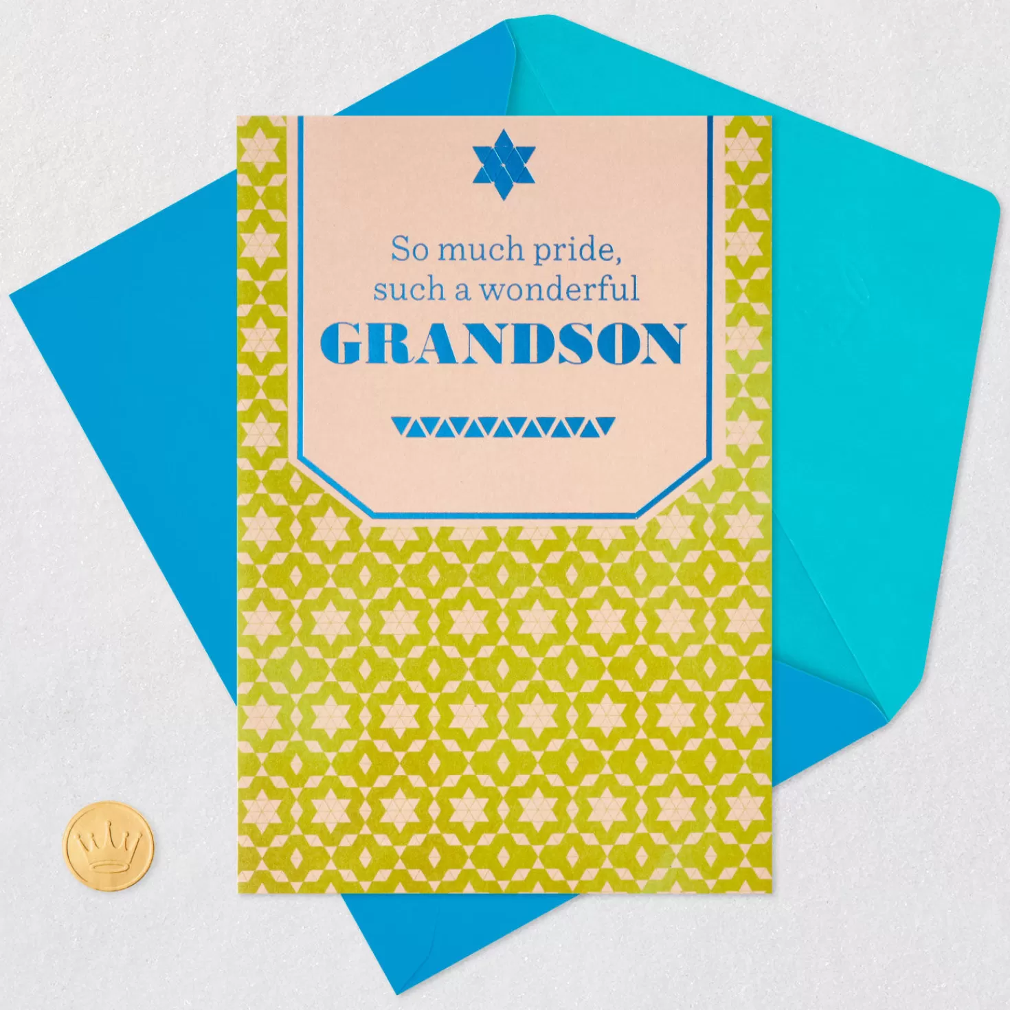 Online You Make Us All So Proud Bar Mitzvah Card For Grandson Bar Mitzvah