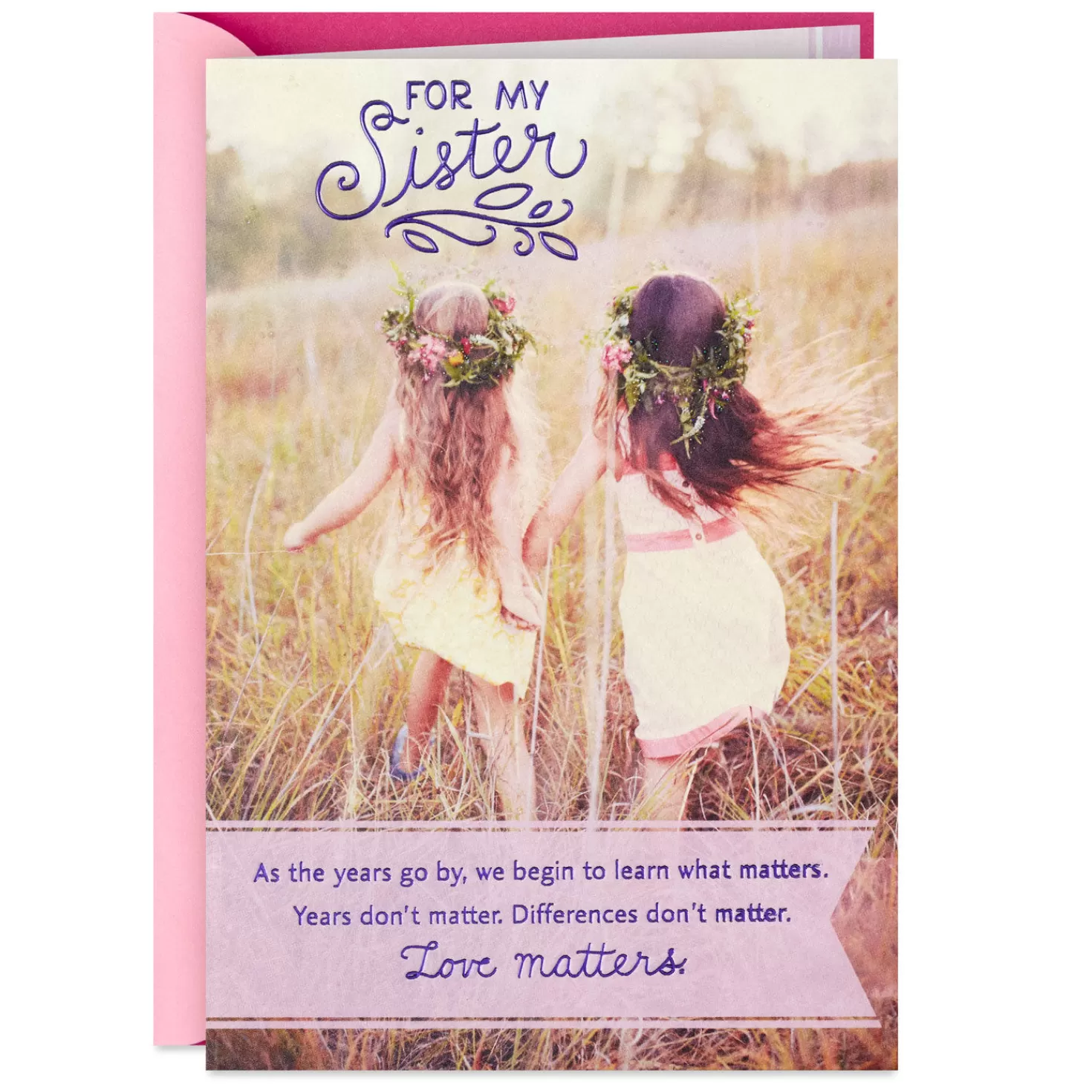 Birthday>Hallmark You Matter To Me Birthday Card For Sister