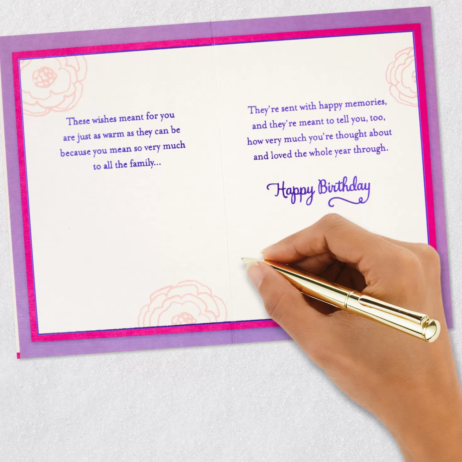 Birthday>Hallmark You Mean So Much To The Family Birthday Card For Grandmother