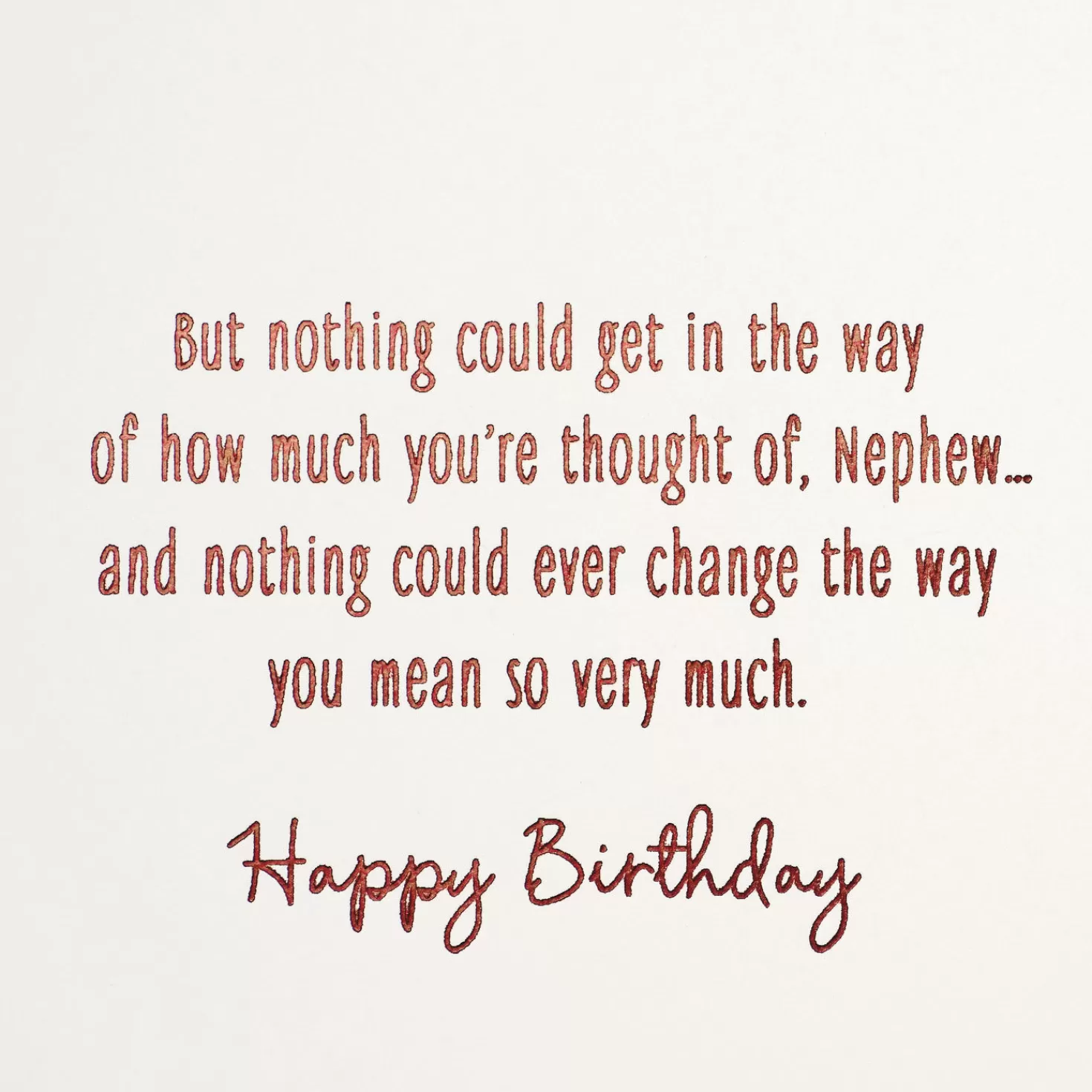 Birthday>Hallmark You Mean So Very Much Birthday Card For Nephew