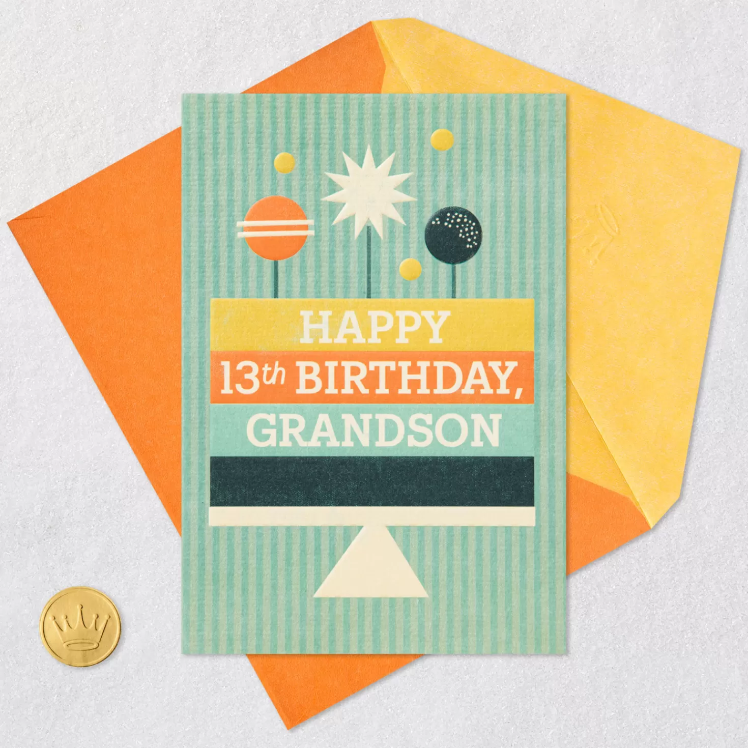 Birthday>Hallmark You Put Good Into The World 13Th Birthday Card For Grandson