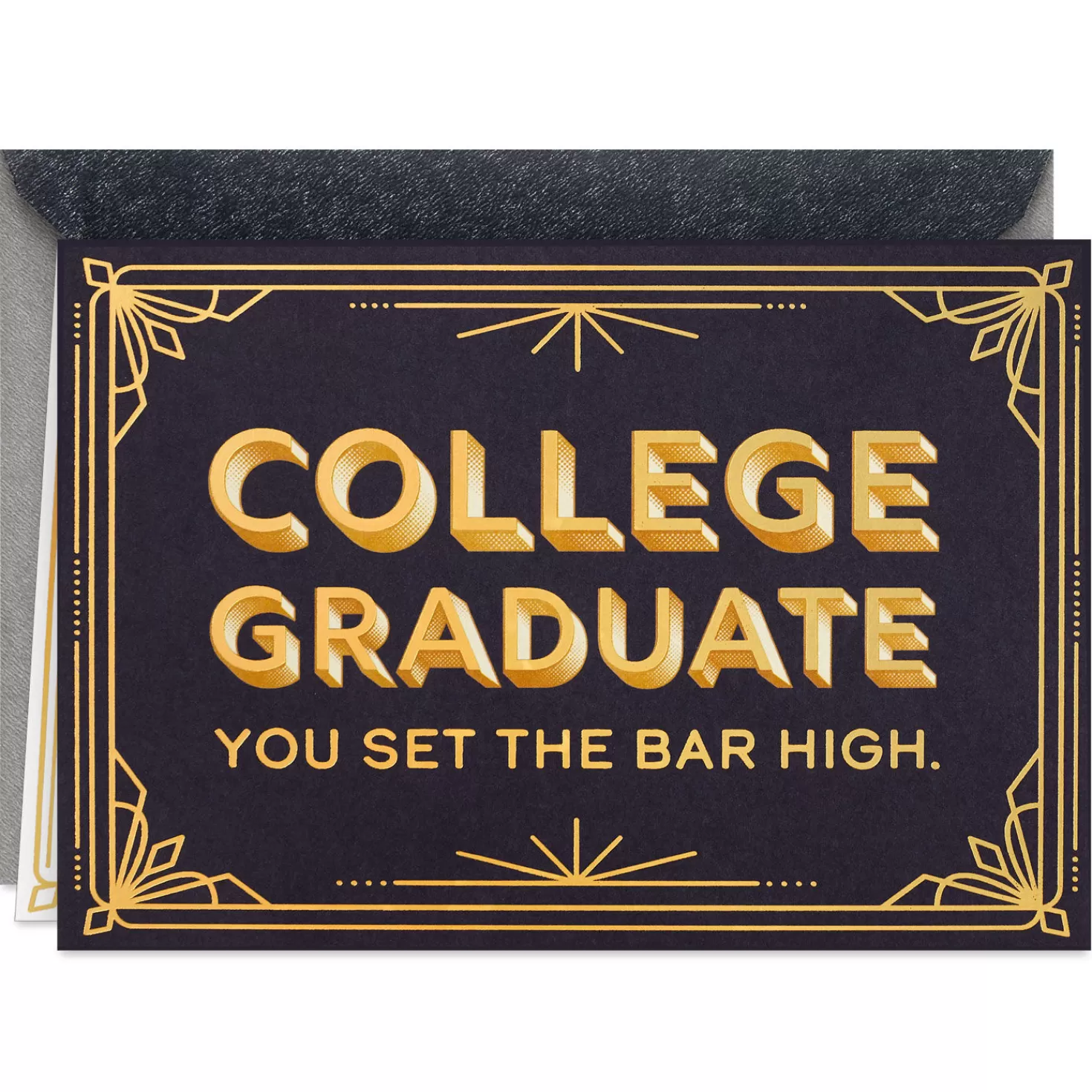 Shop You Set The Bar High College Graduation Card Graduation