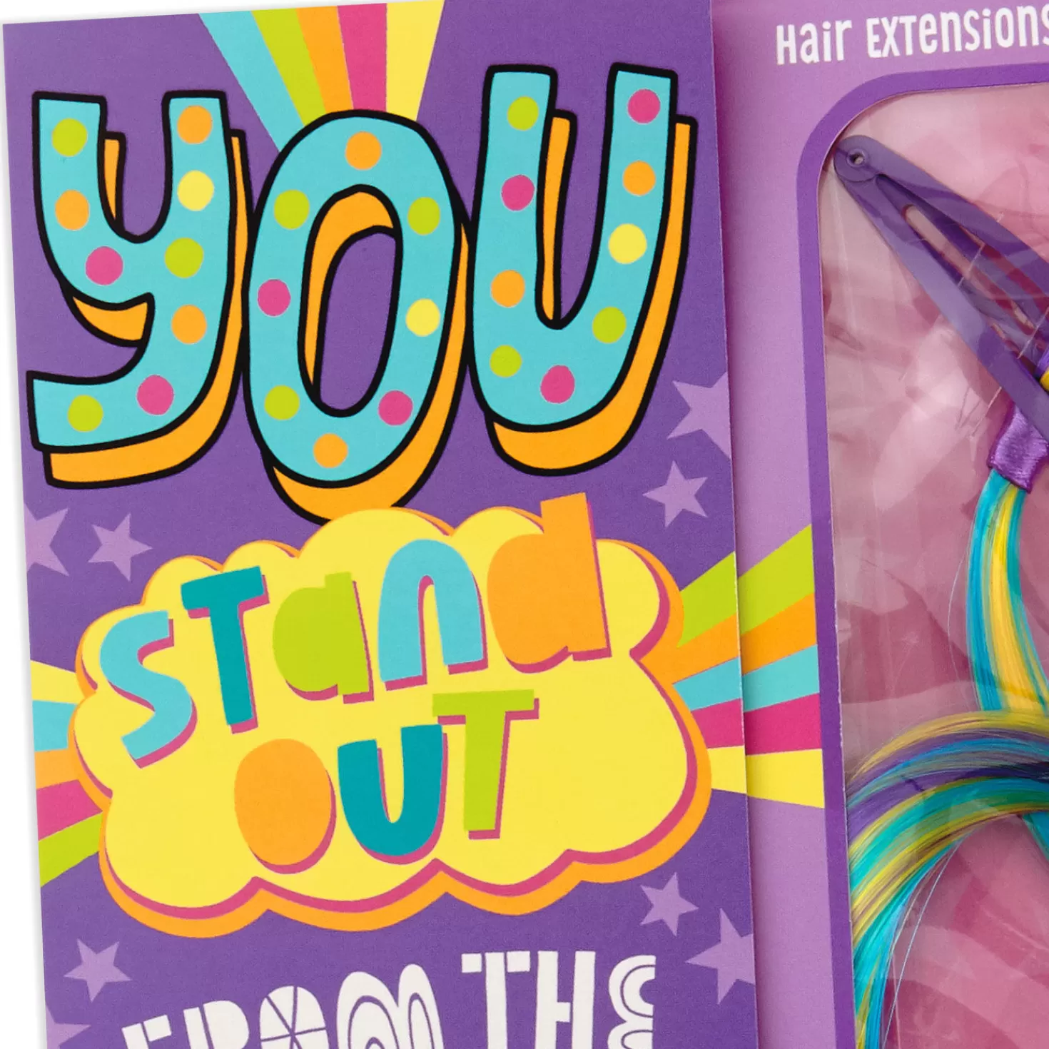 Birthday>Hallmark You Stand Out Birthday Card With Hair Clip And Extensions