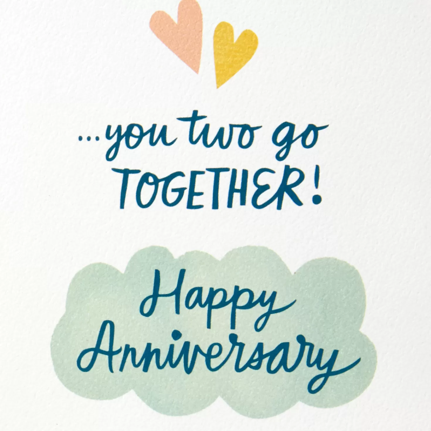 Anniversary>Hallmark You Two Go Together Anniversary Card