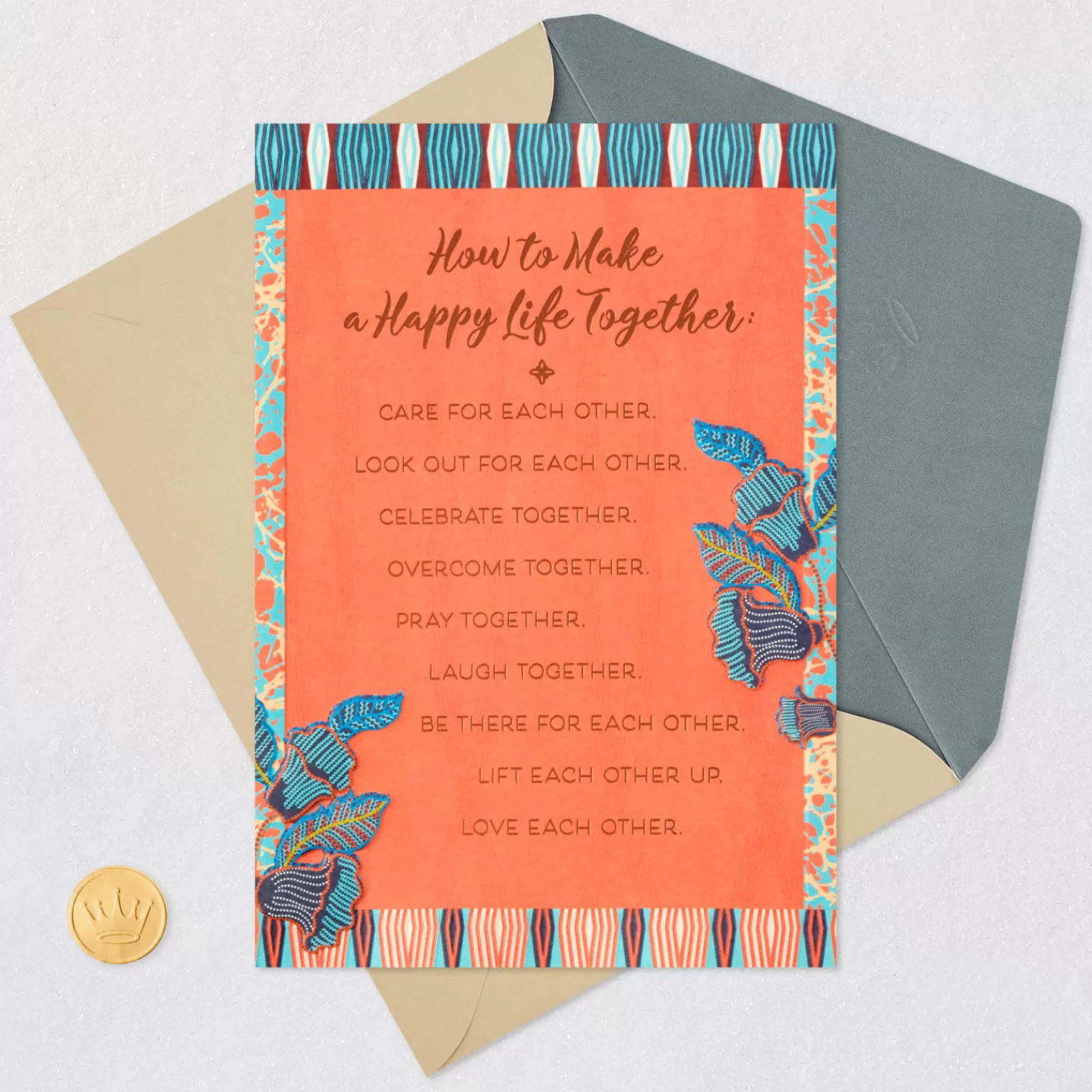 Anniversary>Hallmark You Two Have Made A Happy Life Together Anniversary Card