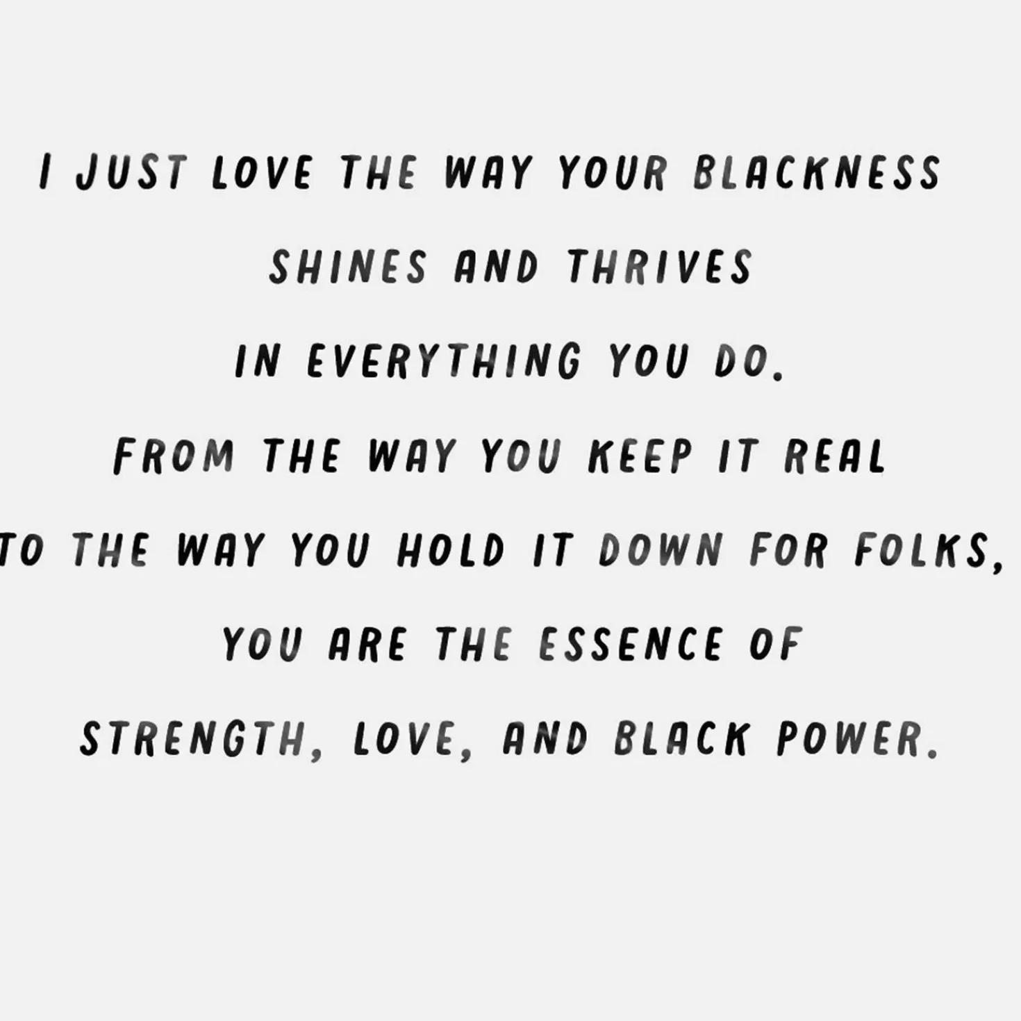 New Your Blackness Shines Inspirational Card Encouragement