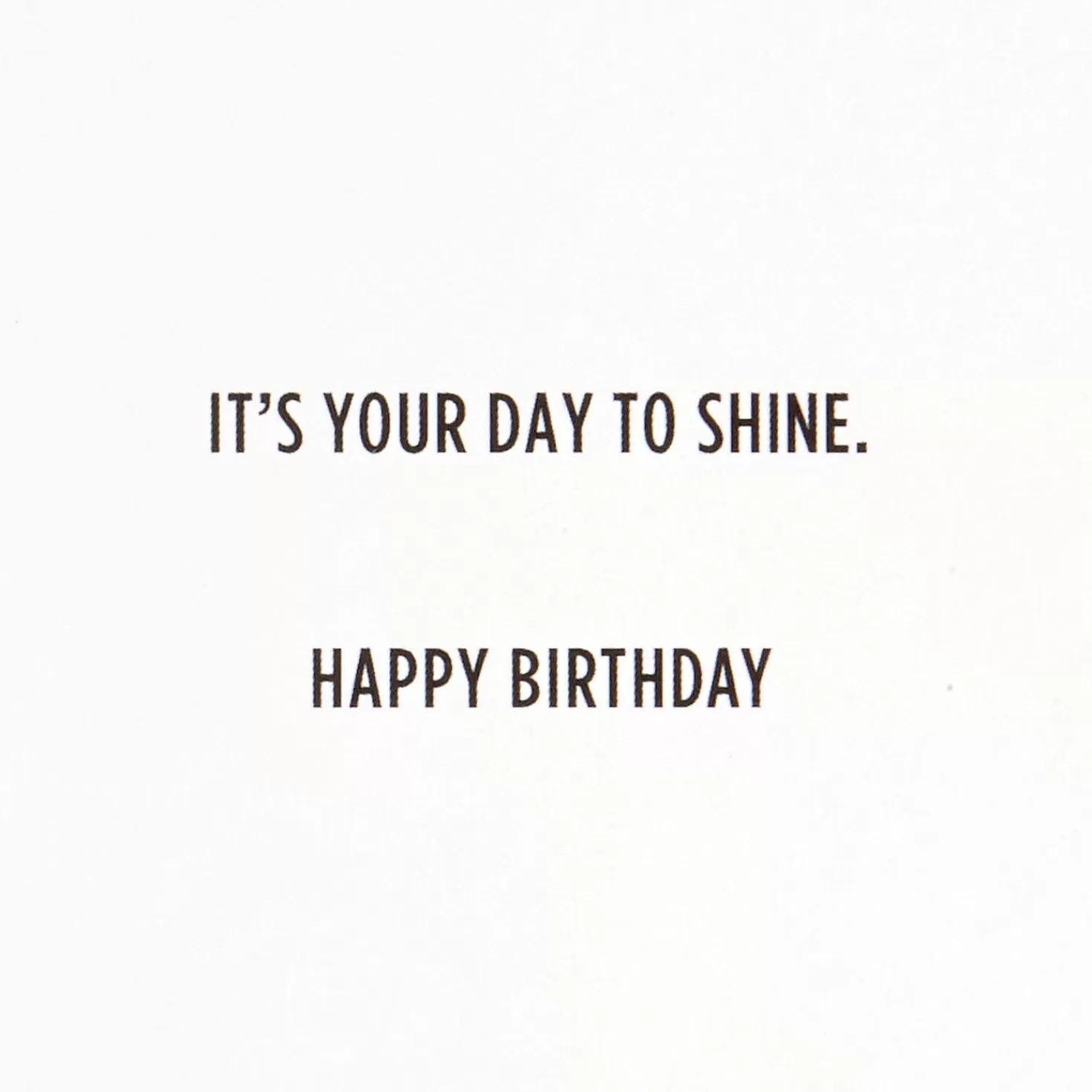 Birthday>Hallmark Your Day To Shine Glittery Birthday Card