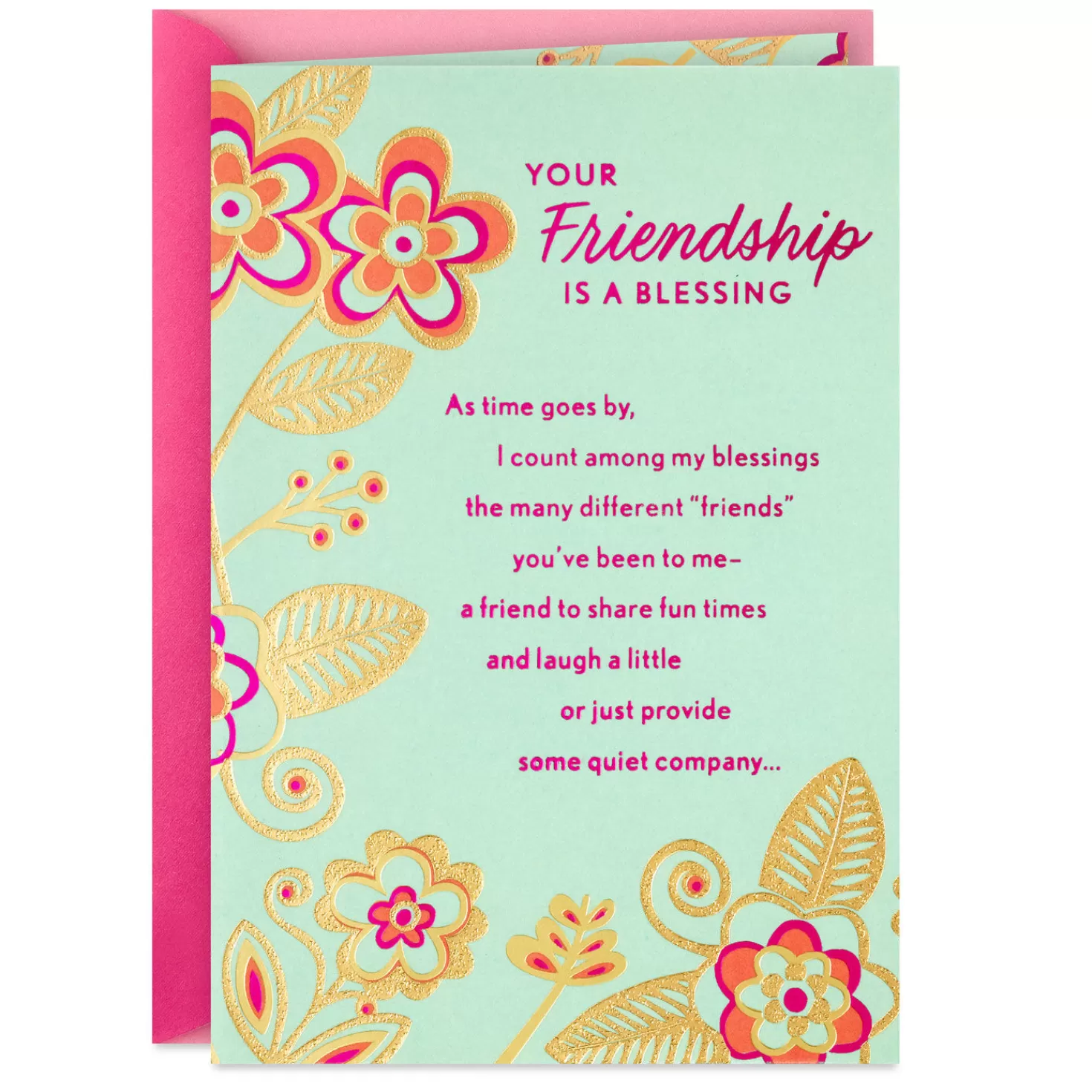Birthday>Hallmark Your Friendship Is A Blessing Birthday Card