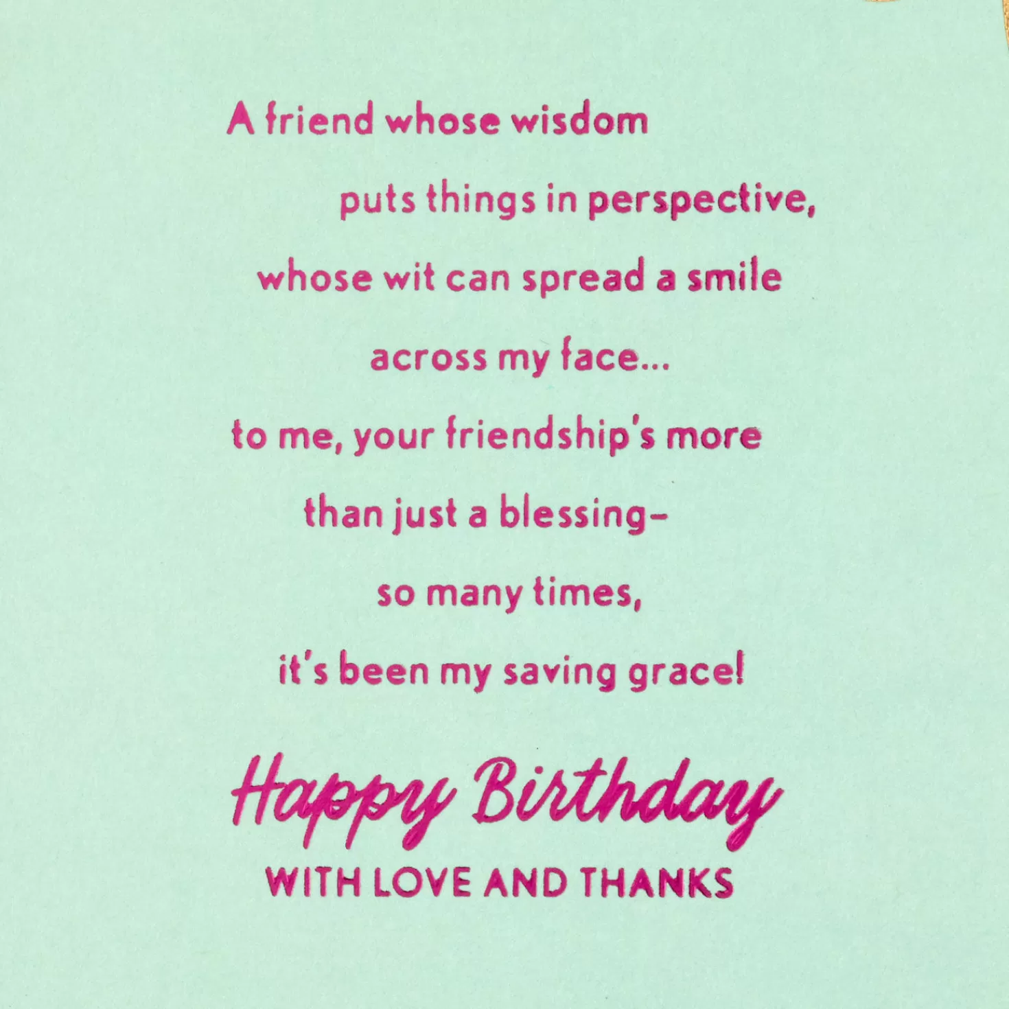 Birthday>Hallmark Your Friendship Is A Blessing Birthday Card
