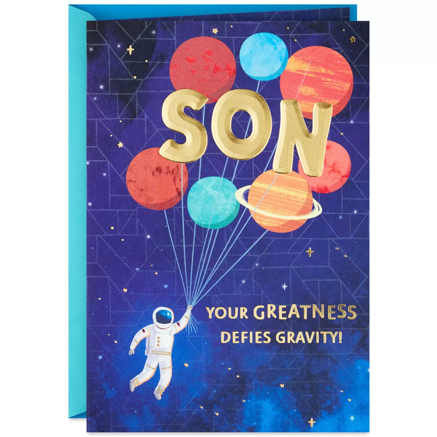 Birthday>Hallmark Your Greatness Defies Gravity Birthday Card For Son