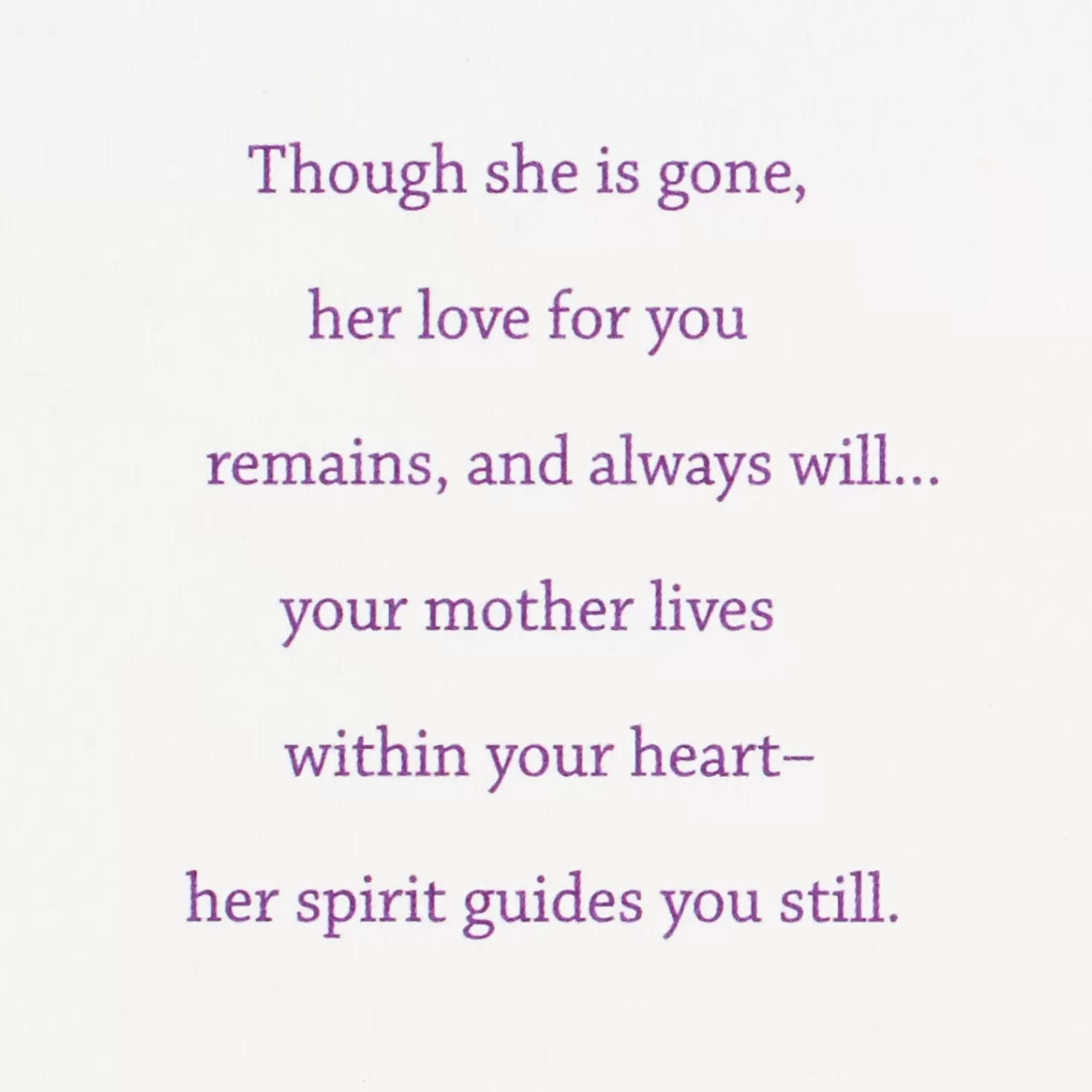 Sale Your Mother Lives On In You Sympathy Card Sympathy