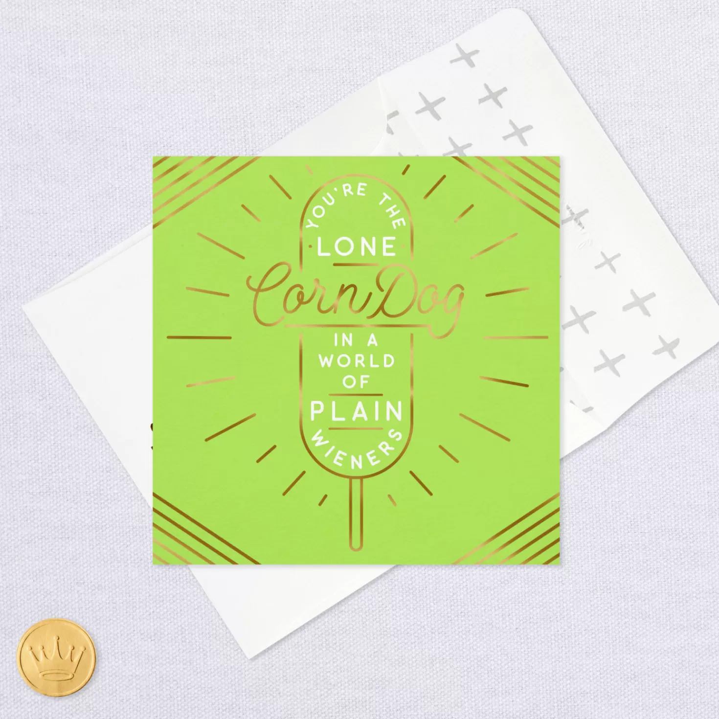 Birthday>Hallmark You'Re A Corn Dog In A World Of Wieners Birthday Card