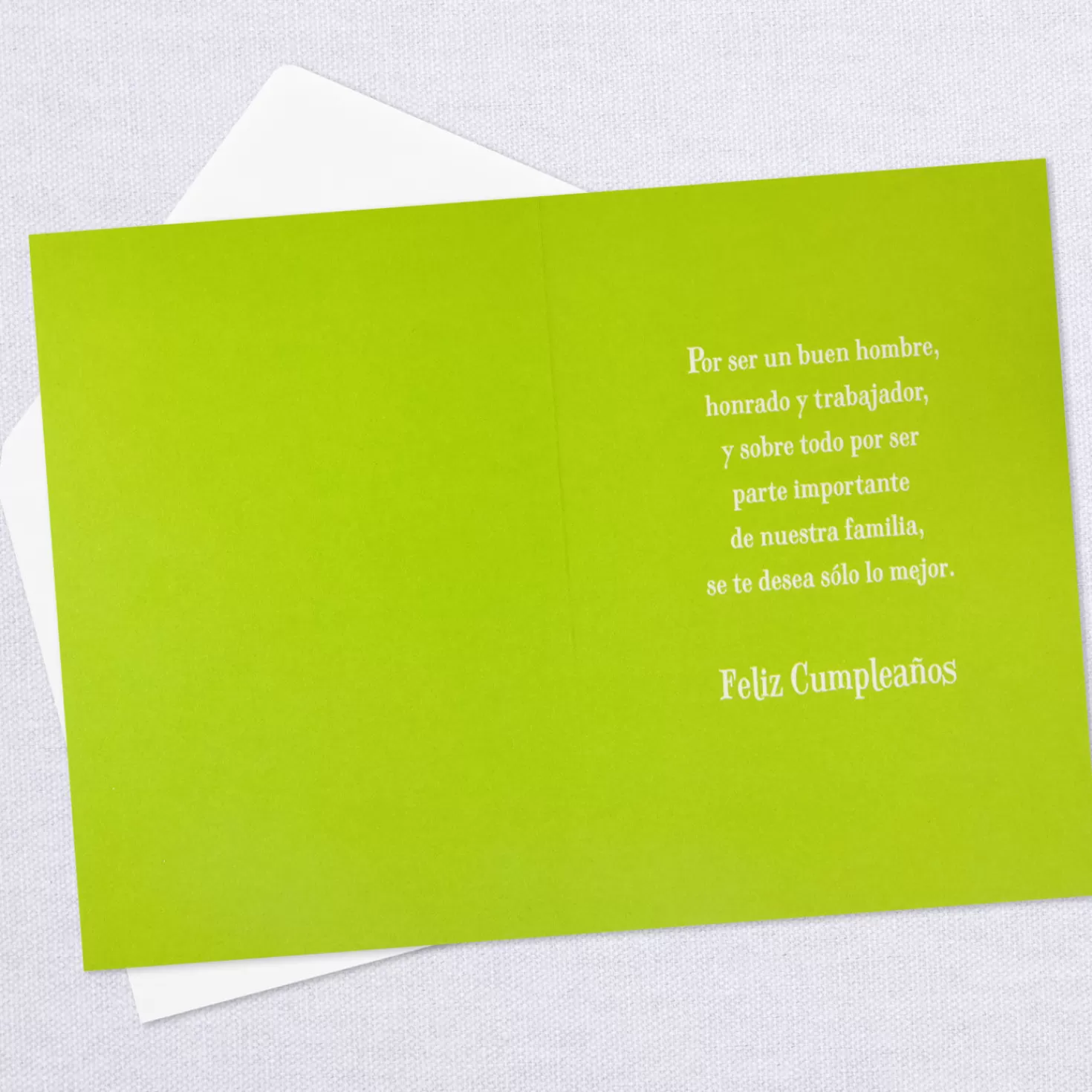 Birthday>Hallmark You'Re A Good Man Spanish-Language Birthday Card For Son-In-Law
