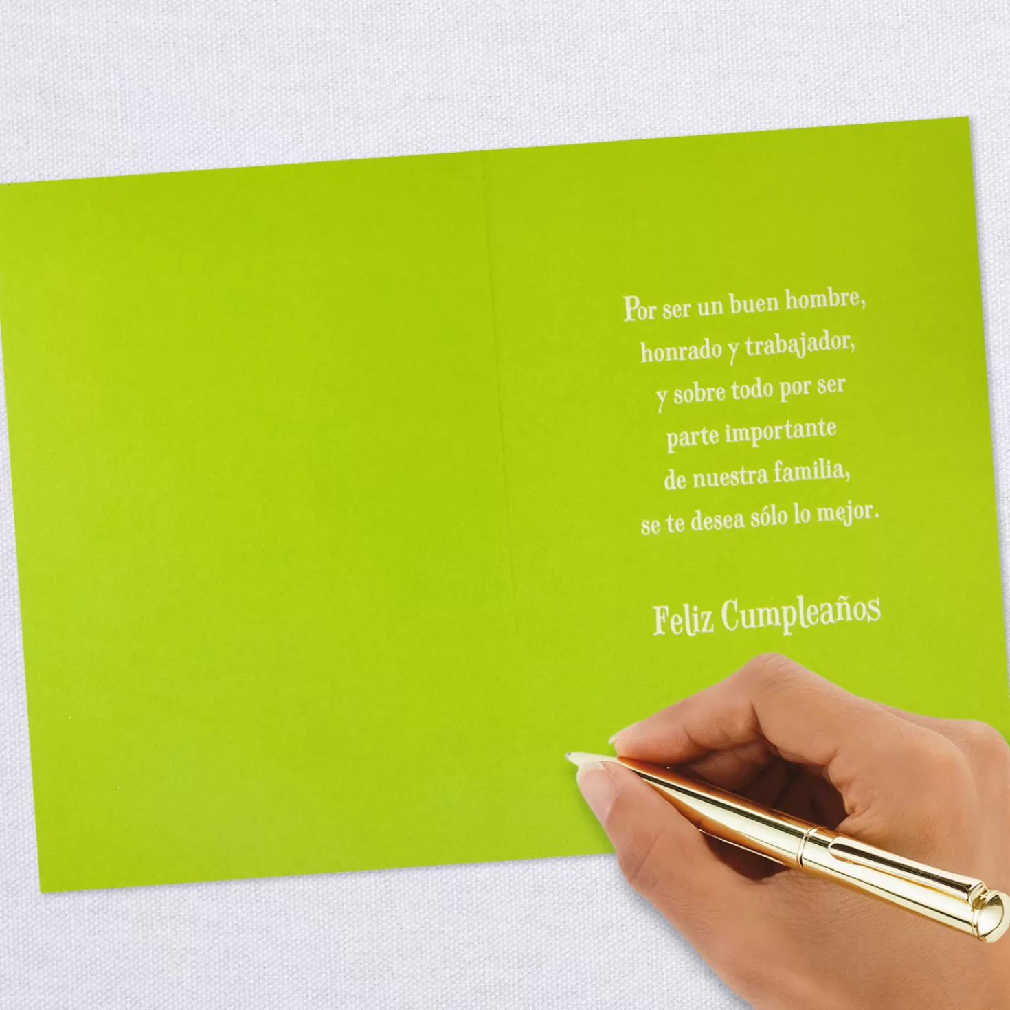 Birthday>Hallmark You'Re A Good Man Spanish-Language Birthday Card For Son-In-Law